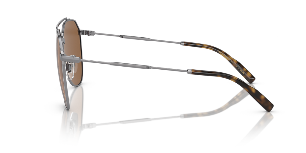 Dolce&Gabbana DG2296 XL (58 - 15) with Brown lenses and Grey frame