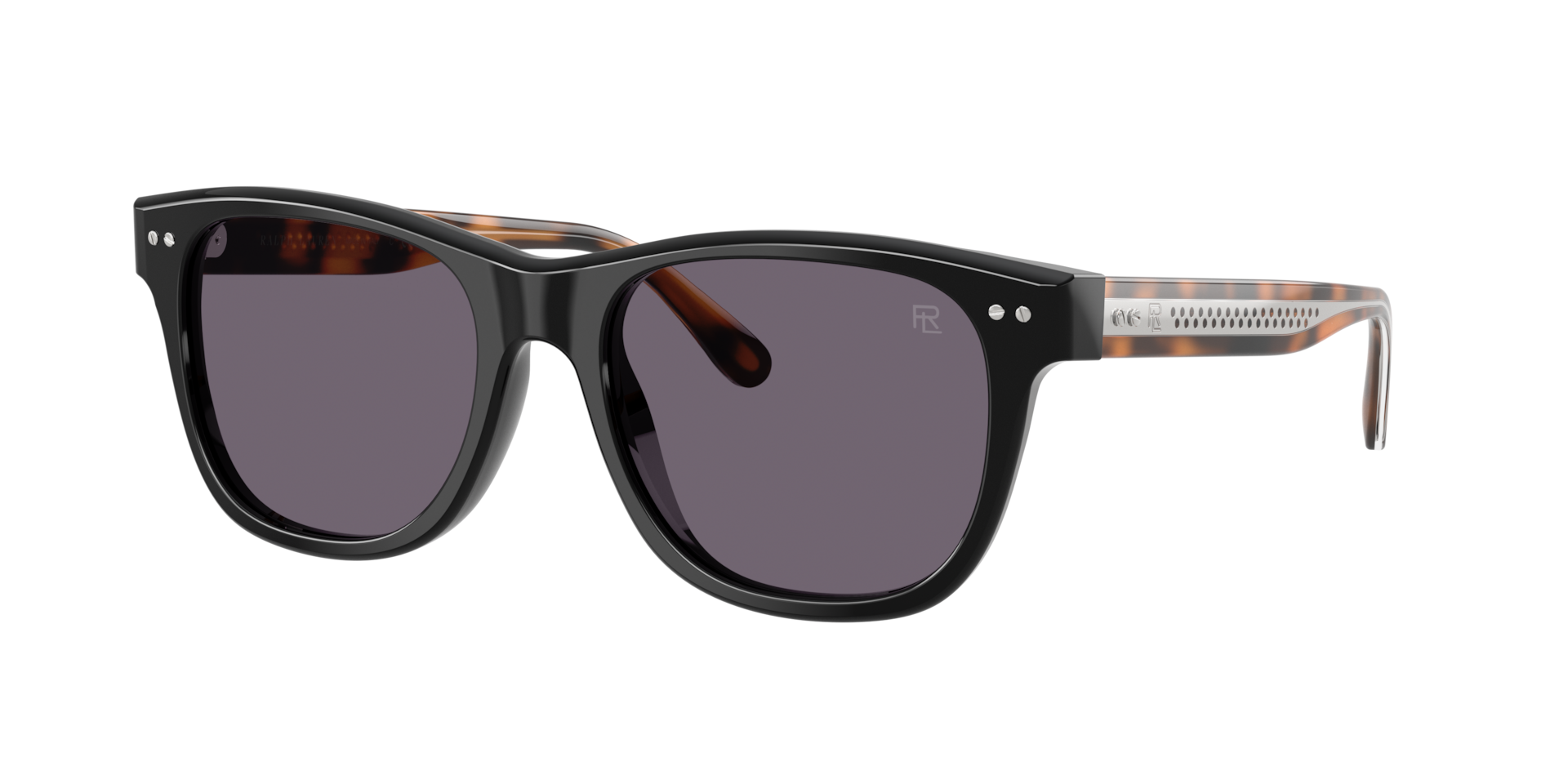 Ralph Lauren Man Sunglass RL8239U -  Frame color: Shiny Black, Lens color: Purple