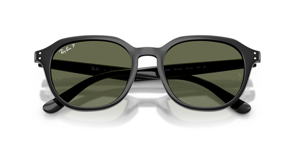 Ray-Ban RB4459D XL (54 - 19) with Green lenses and Black frame