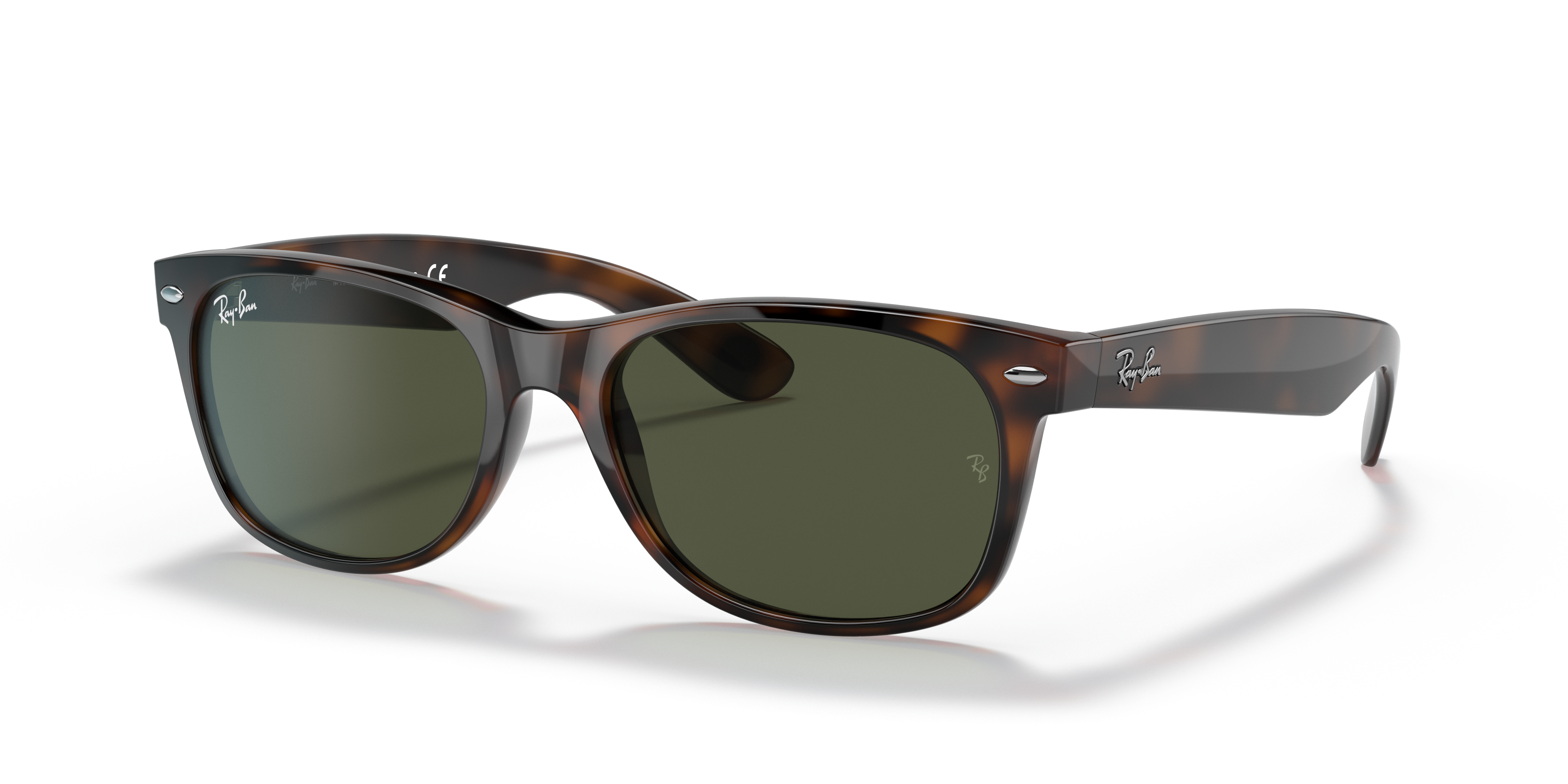 Ray-Ban RB2132-F NEW WAYFARER 901 52◻︎18 Ray-Ban New Wayfarer Classic S (52 - 18) with Green lenses and