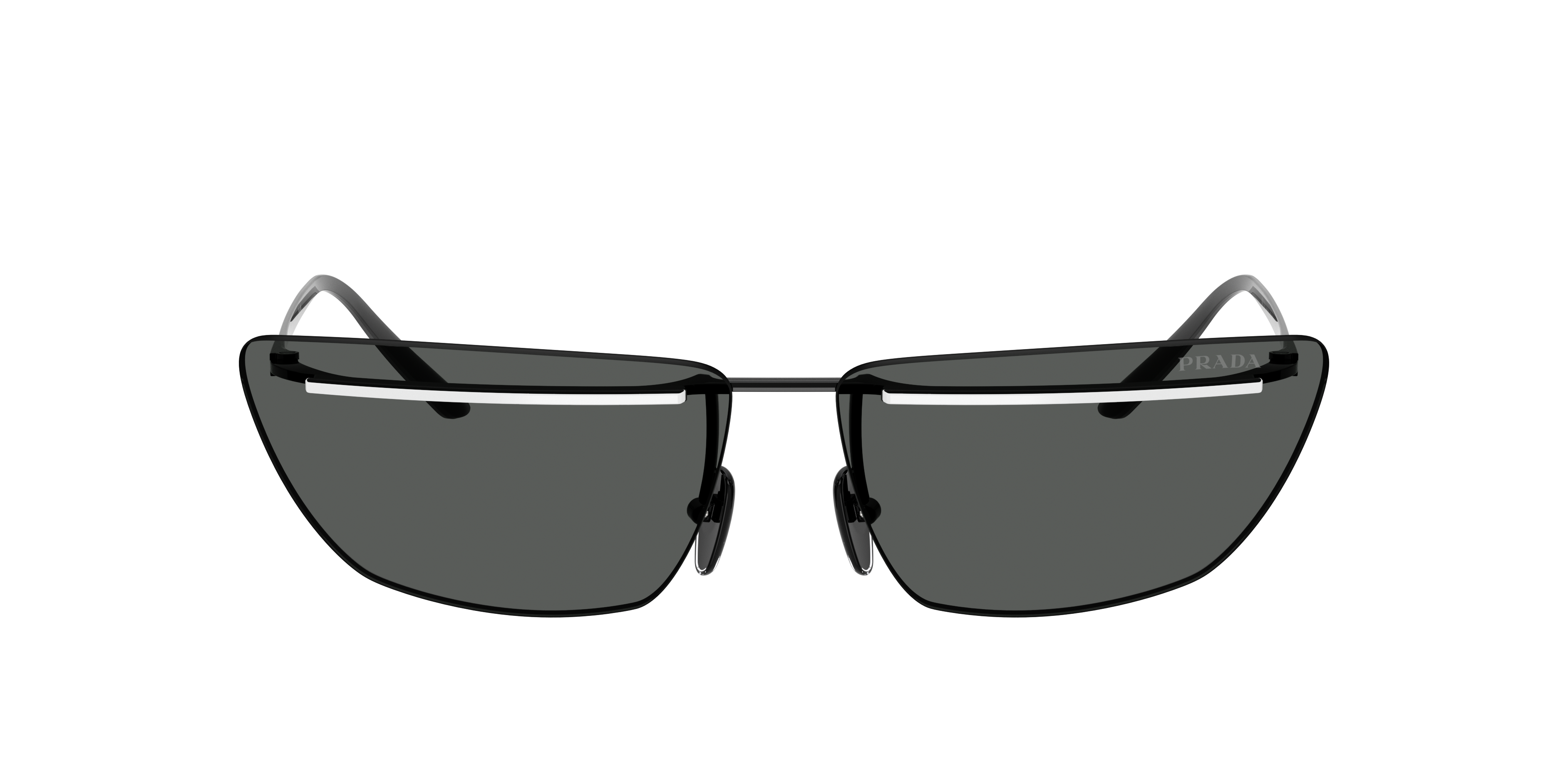 Prada PR C52S M (64 - 13) with Grey lenses and Black frame
