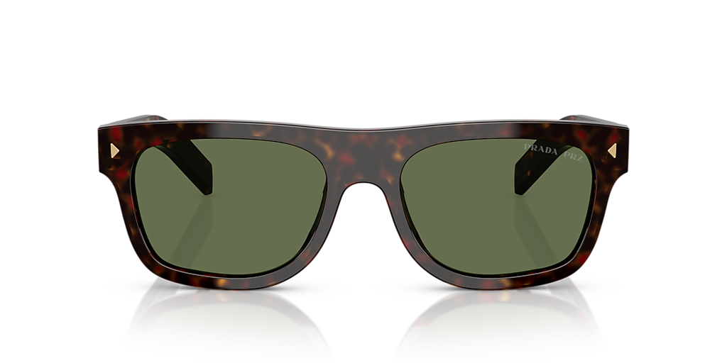 Prada PR B12S L (55 - 19) with Green lenses and Tortoise frame