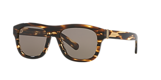 Gucci GG0876S XL (60 - 20) com Lentes Marrom e Armação Tartaruga