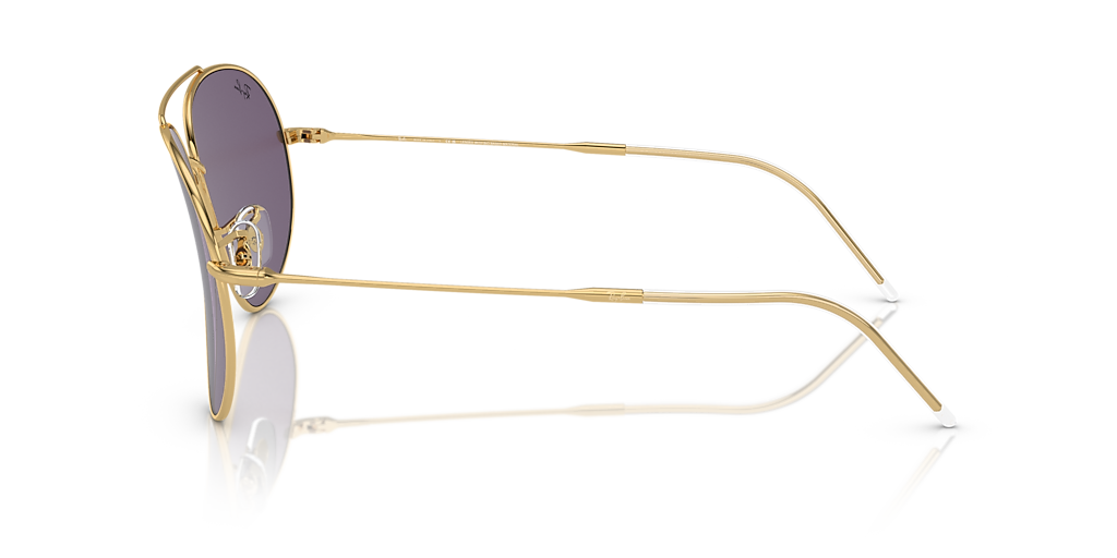 Ray-Ban Aviator Reverse L (59 - 11) with Violet lenses and Gold