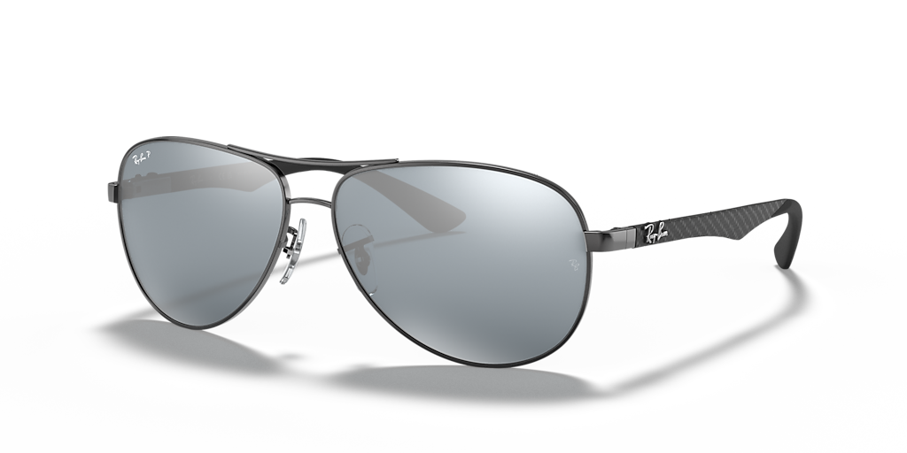 即決 RayBan レイバン サングラス RB8313 Ray-Ban Carbon Fibre XL (61 - 13) with Silver lenses and Grey