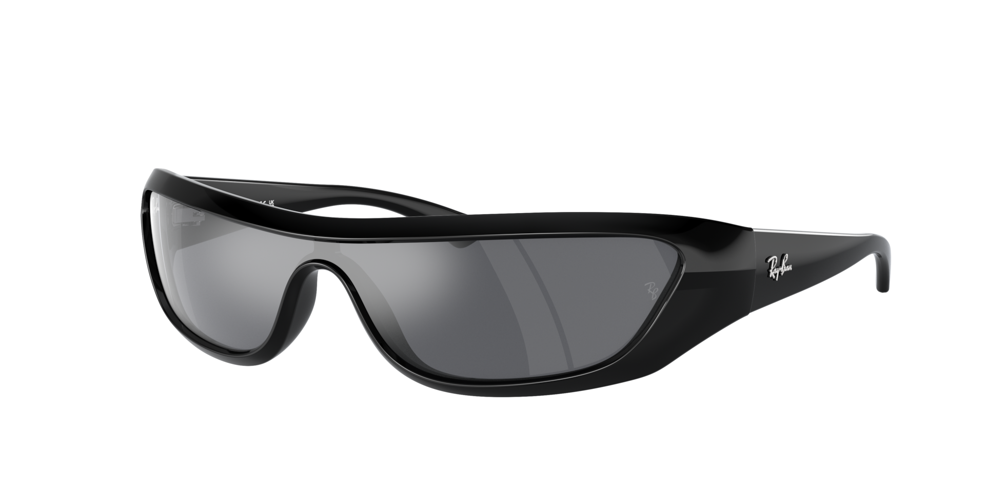Ray-Ban Unisex Sunglass Xan Bio-Based - Frame color: Black, Lens color: Dark Grey