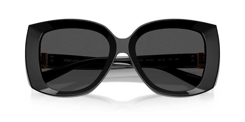 Dolce&Gabbana DG4495 M (56 - 18) with Grey lenses and Black frame