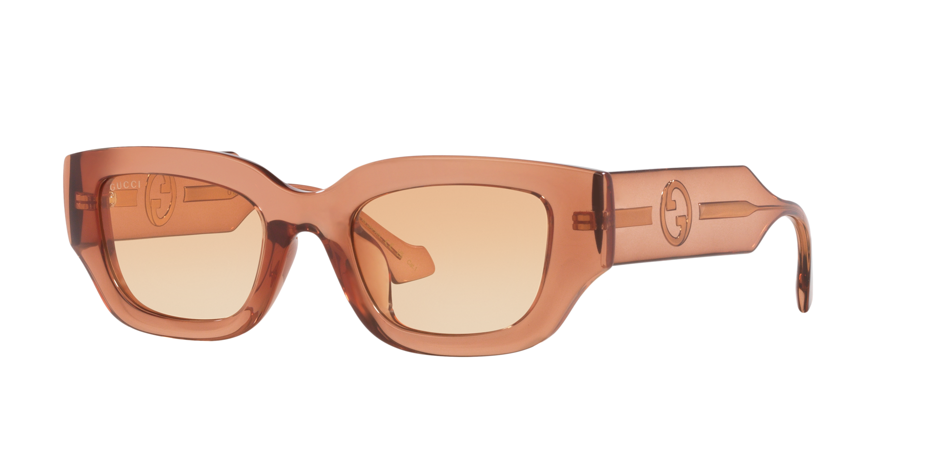 Gucci Femme Sunglass GG1558SK - Couleur du Monture Brun Couleur de Lentille Orange 185 €