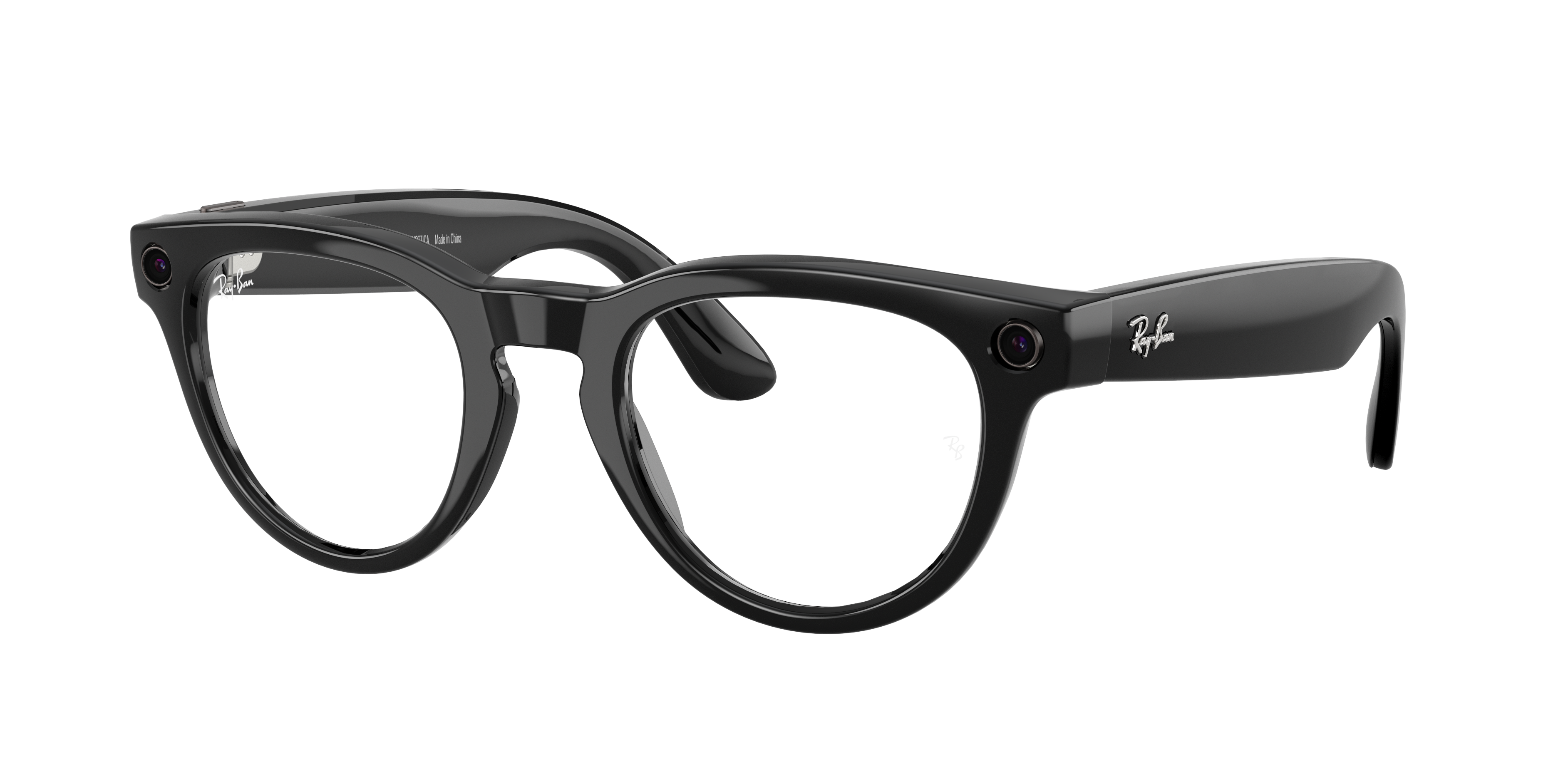 Ray-Ban Unisex  Ray-Ban Meta Low Bridge Fit Headliner -  Frame color: Black, Lens color: Clear/Sapphire