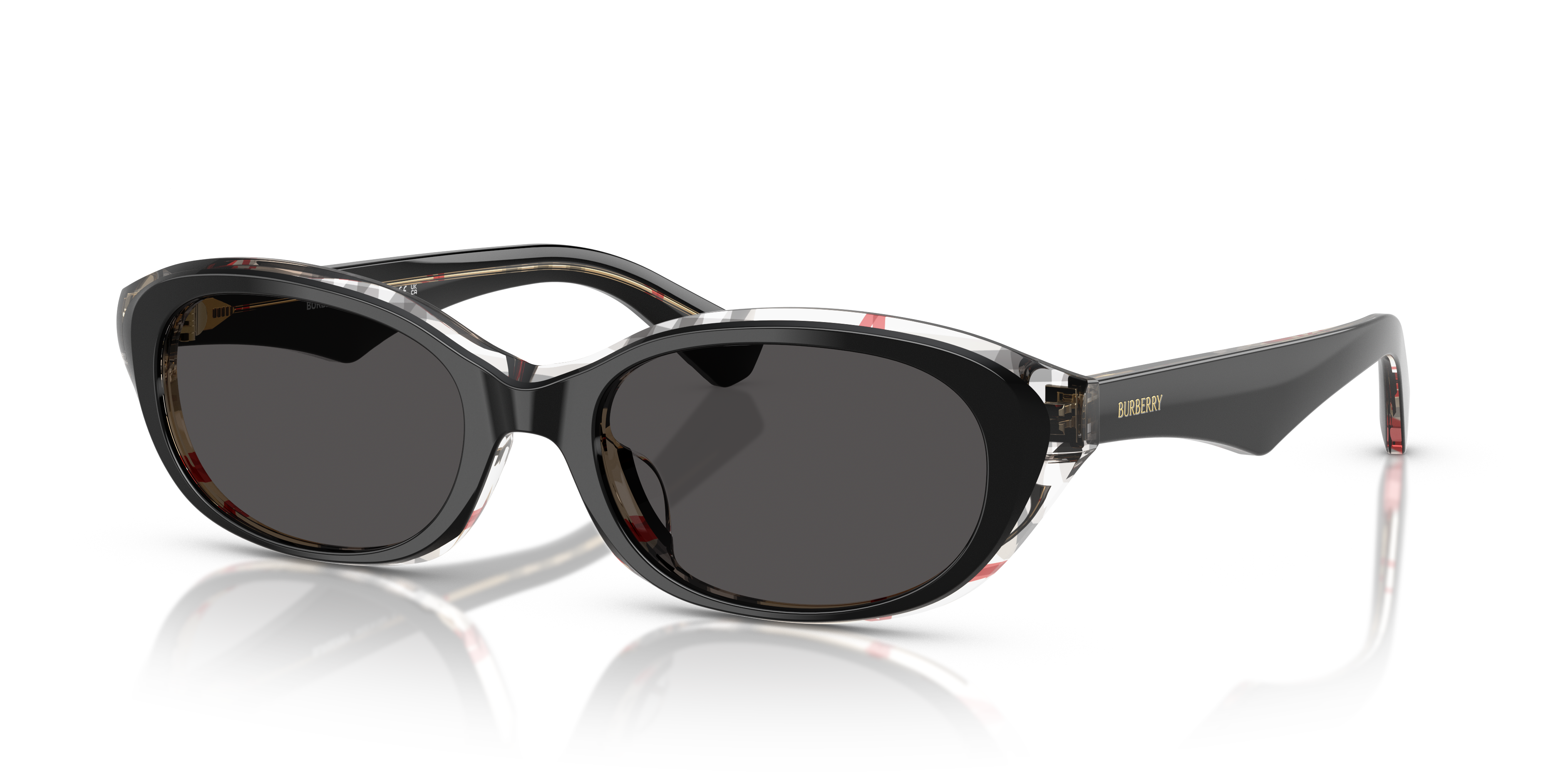 Burberry's ブルゾン Burberry BE4447D XL (55 - 19) with Grey lenses and Black frame