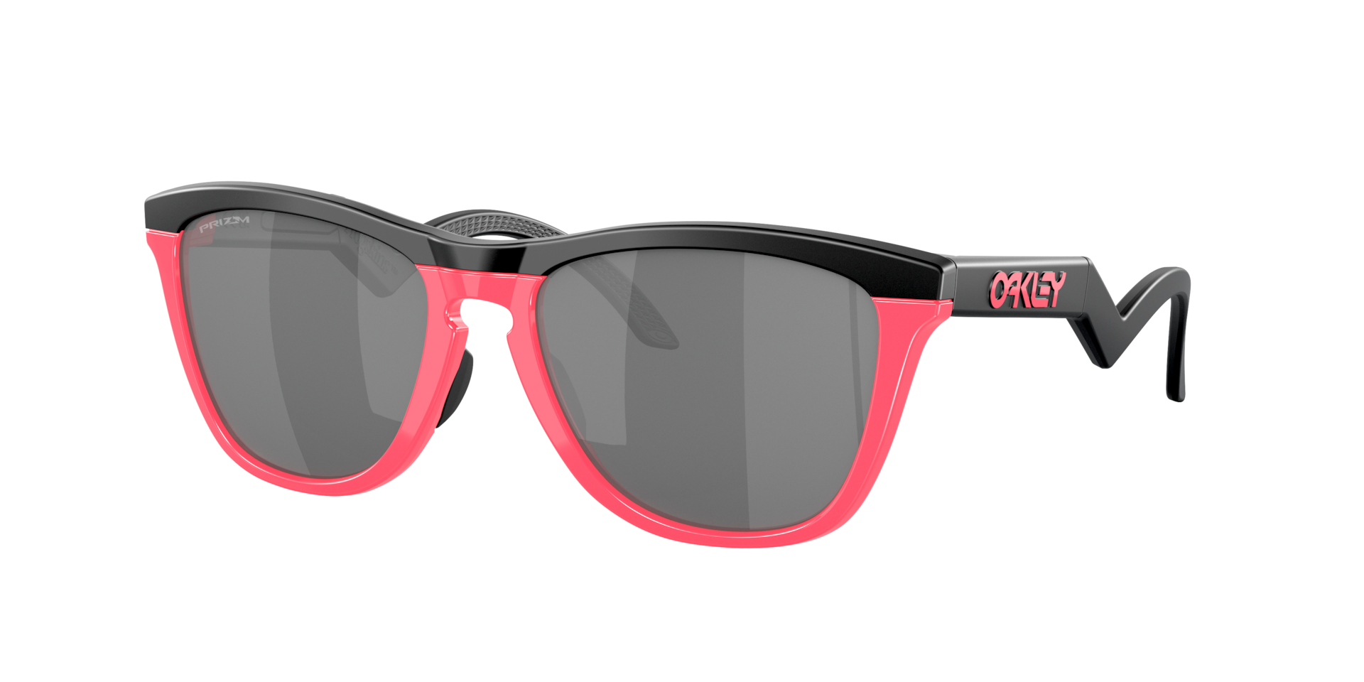 Oakley Hombre Sunglass OO9289 Frogskins™ Hybrid - Color del Marco: Negro mate/rosa neón, Color de la Lente: Prizm Black