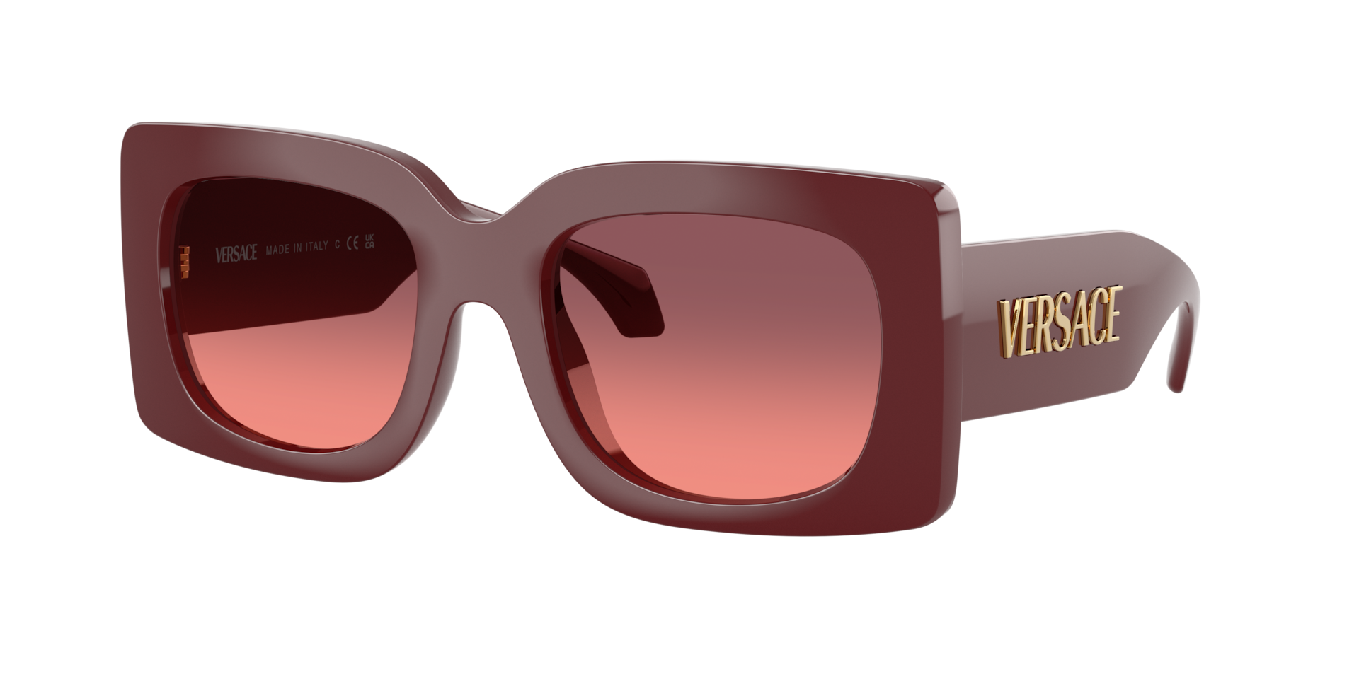 Versace Woman Sunglass VE4496U -  Frame color: Burgundy, Lens color: Pink Gradient Violet