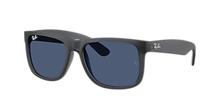 Ray-Ban Justin Classic XS (51 - 16) with Blue lenses and Grey
