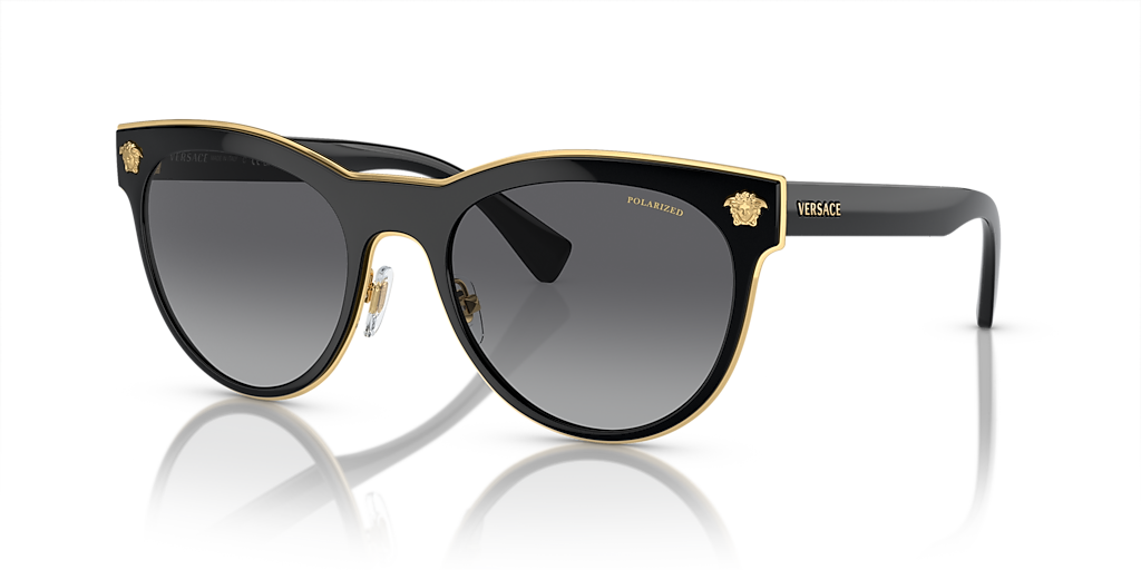 Versace VE2198 S (54 - 20) with Grey lenses and Black frame