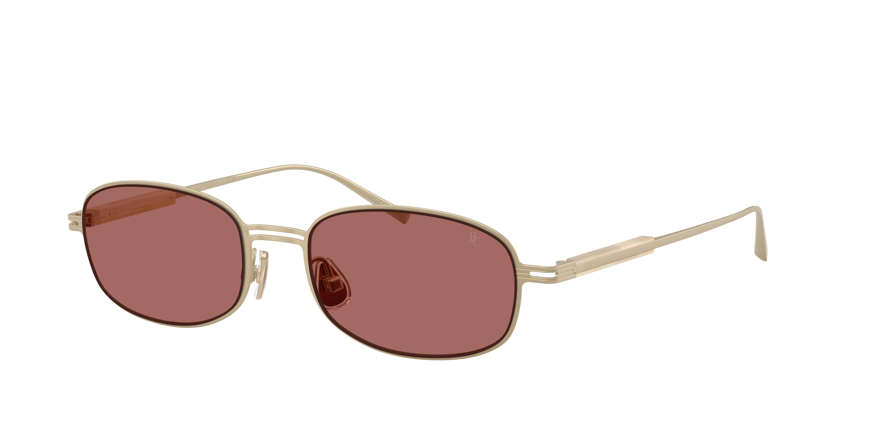Brunello Cucinelli Unisex Sunglass BC2018ST -  Frame color: Oro, Lens color: Chianti