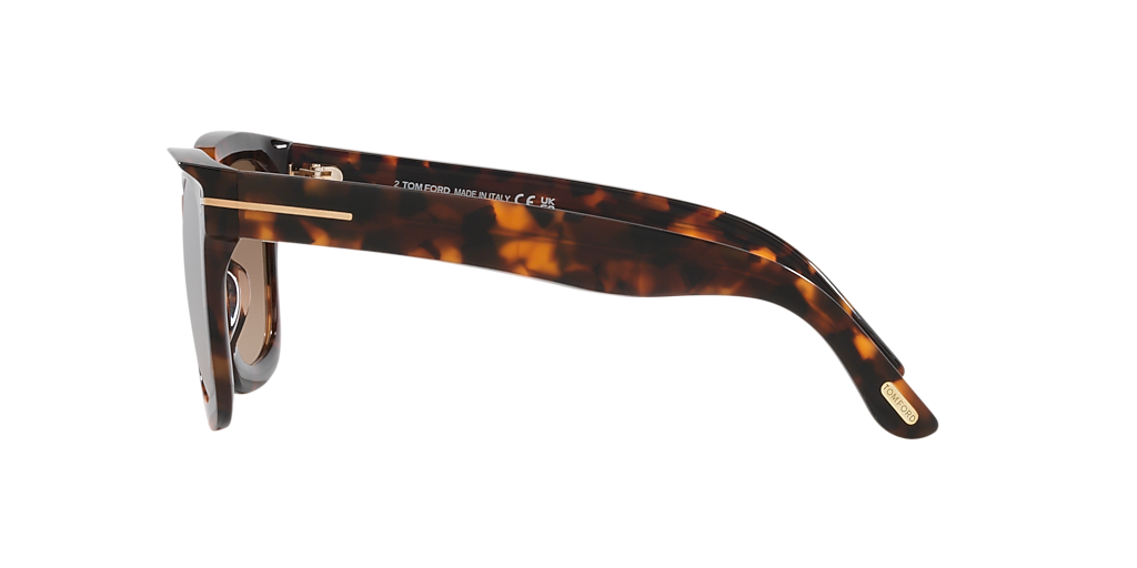 Tom Ford Leigh-02 XXL (52 - 22) with Brown lenses and Tortoise
