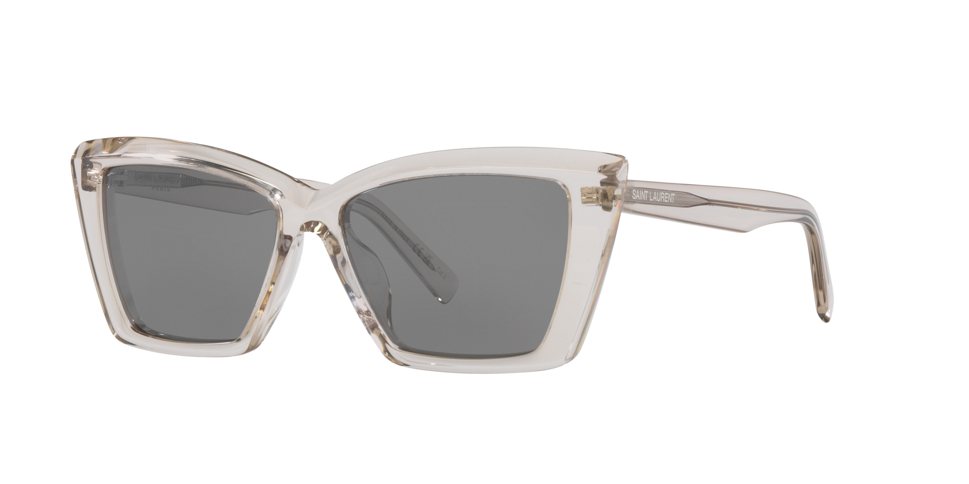 Saint Laurent Femme Sunglass SL 657F - Couleur du Monture Marron clair Couleur de Lentille Argent 170 €