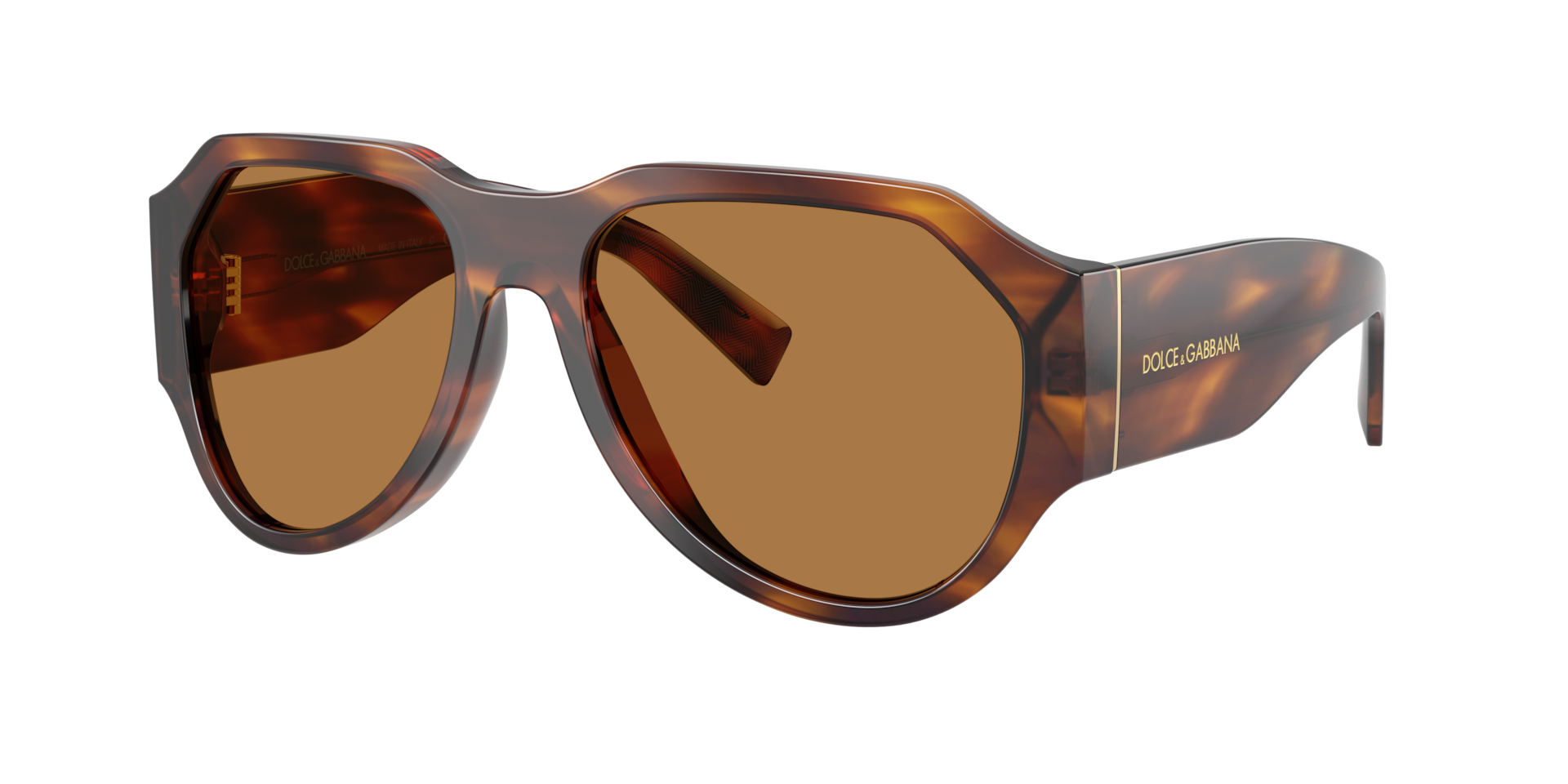 Dolce&Gabbana Man Sunglass DG4504 -  Frame color: Striped Brown, Lens color: Bronze