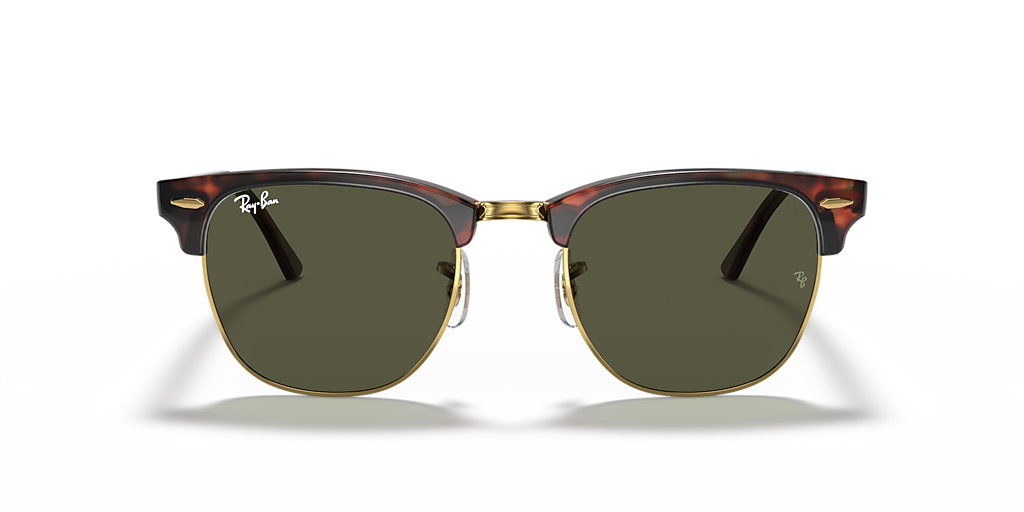 Ray-Ban Clubmaster Classic M (49 - 21) with Green lenses and