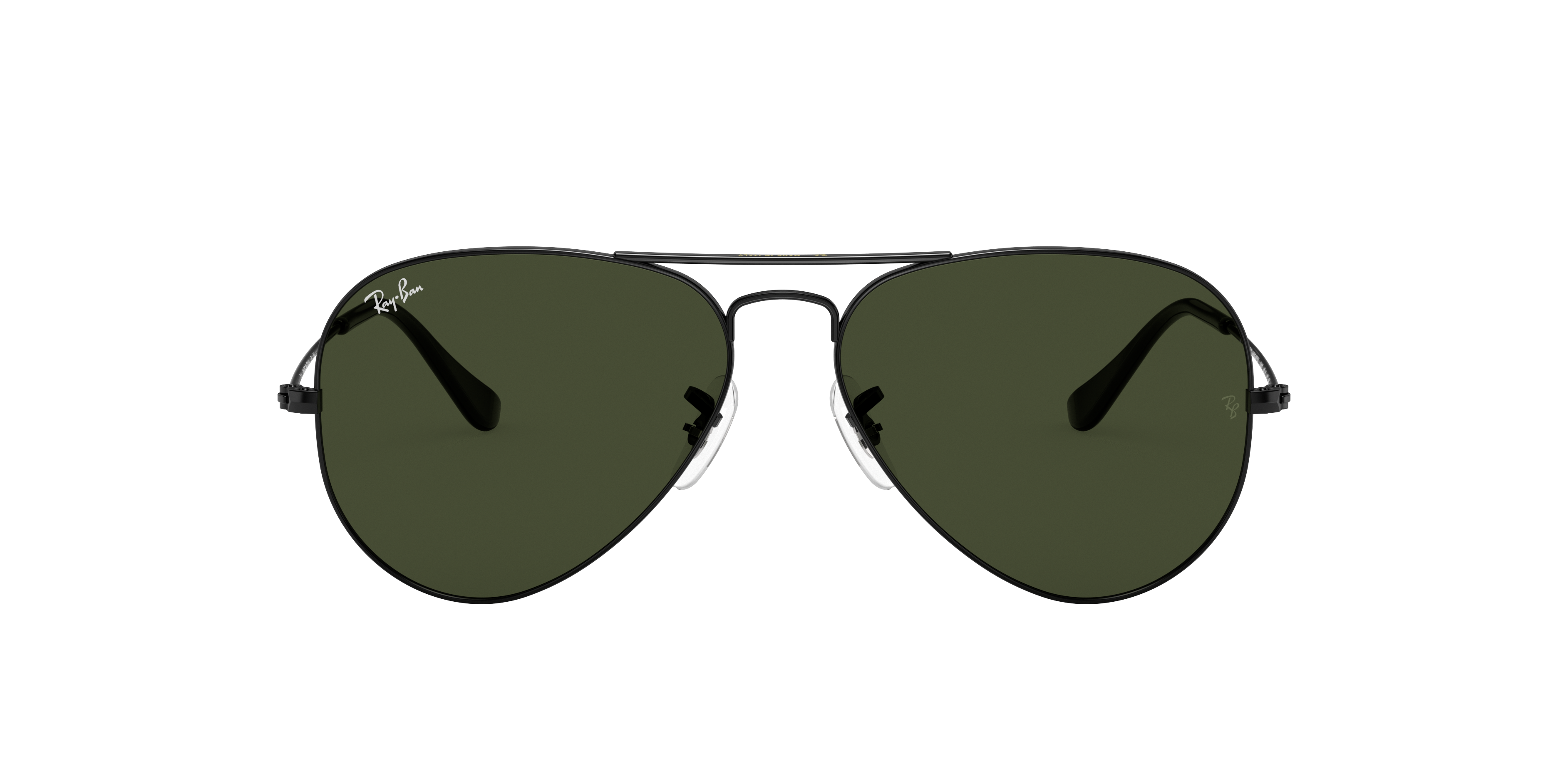 Ray-Ban Aviator Classic XL (58 - 14) with Green lenses and Black