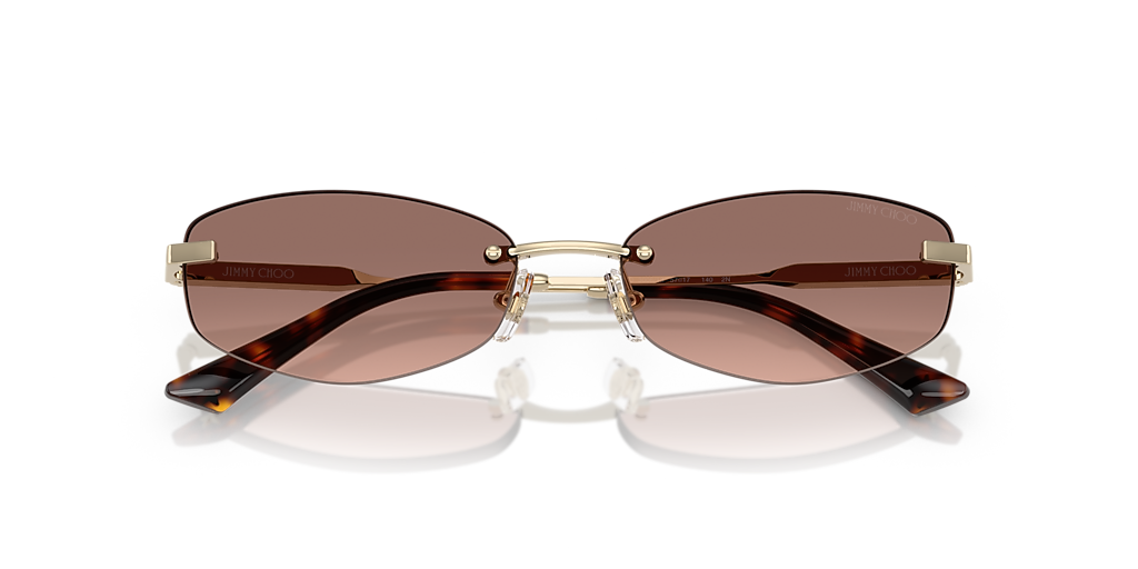 Jimmy Choo JC4013D L (57 - 17) with Pink lenses and Gold frame