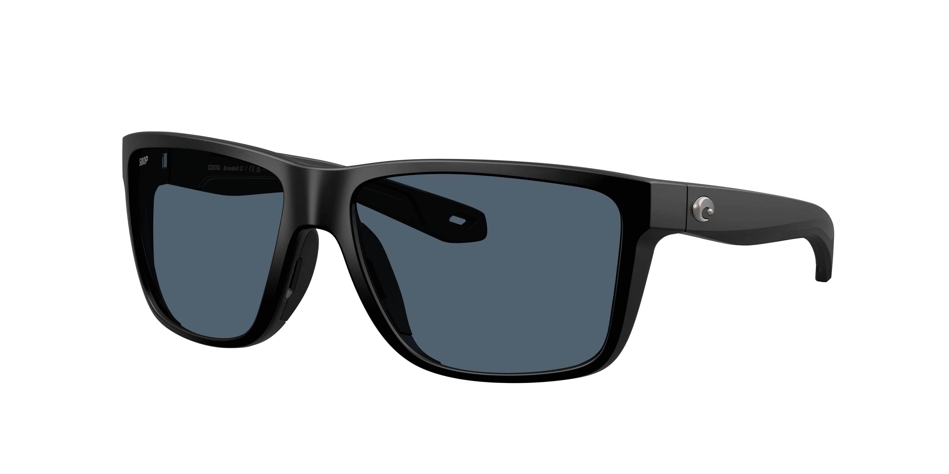 Costa Man Sunglass Broadbill II -  Frame color: Matte Black, Lens color: Gray