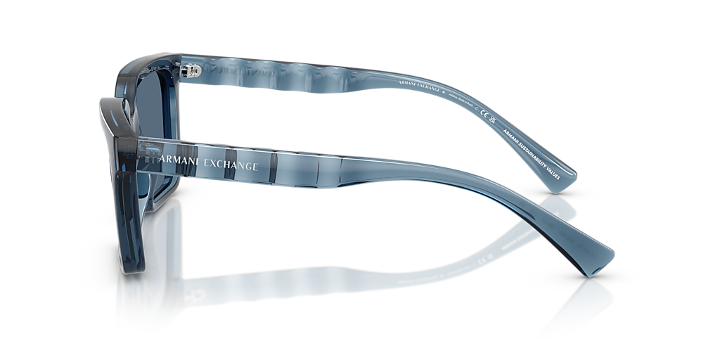Armani Exchange AX4147S M (56 - 17) with Blue lenses and Blue