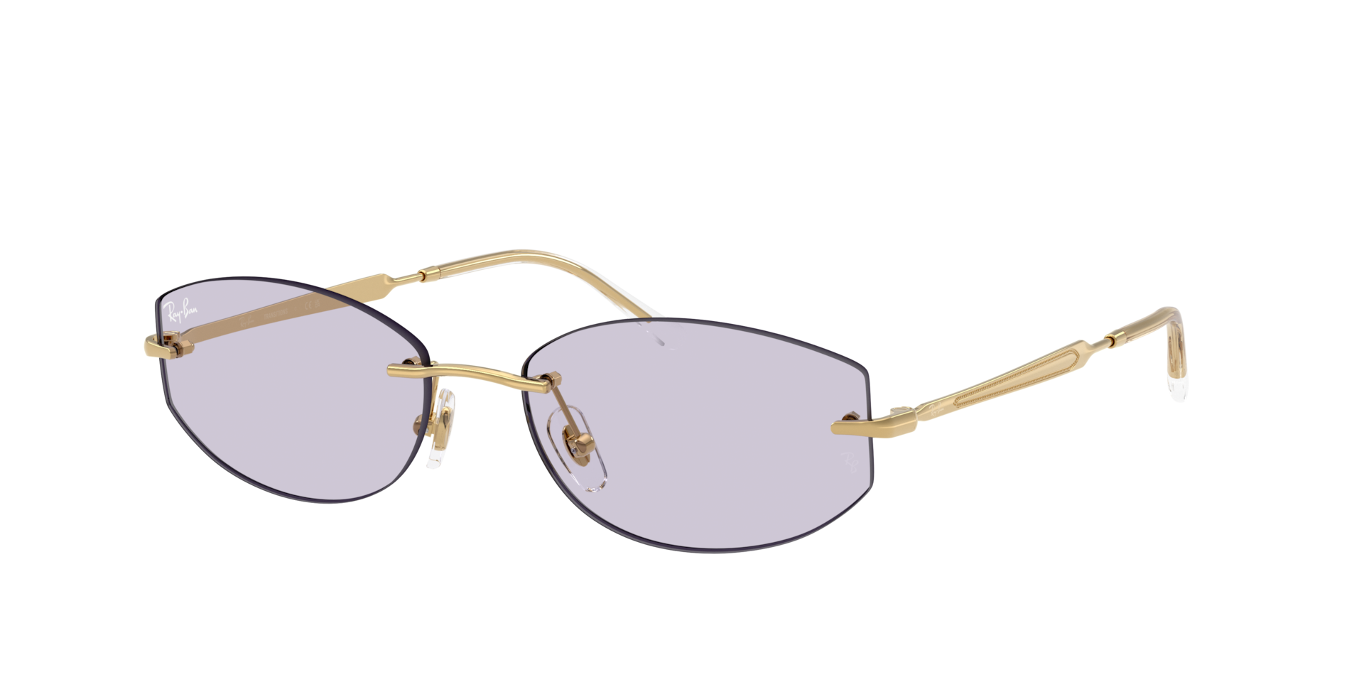 Ray-Ban Unisex Sunglass RB3792 TRANSITIONS ® COLOR TOUCH ™ LENSES -  Frame color: Arista, Lens color: Amethyst