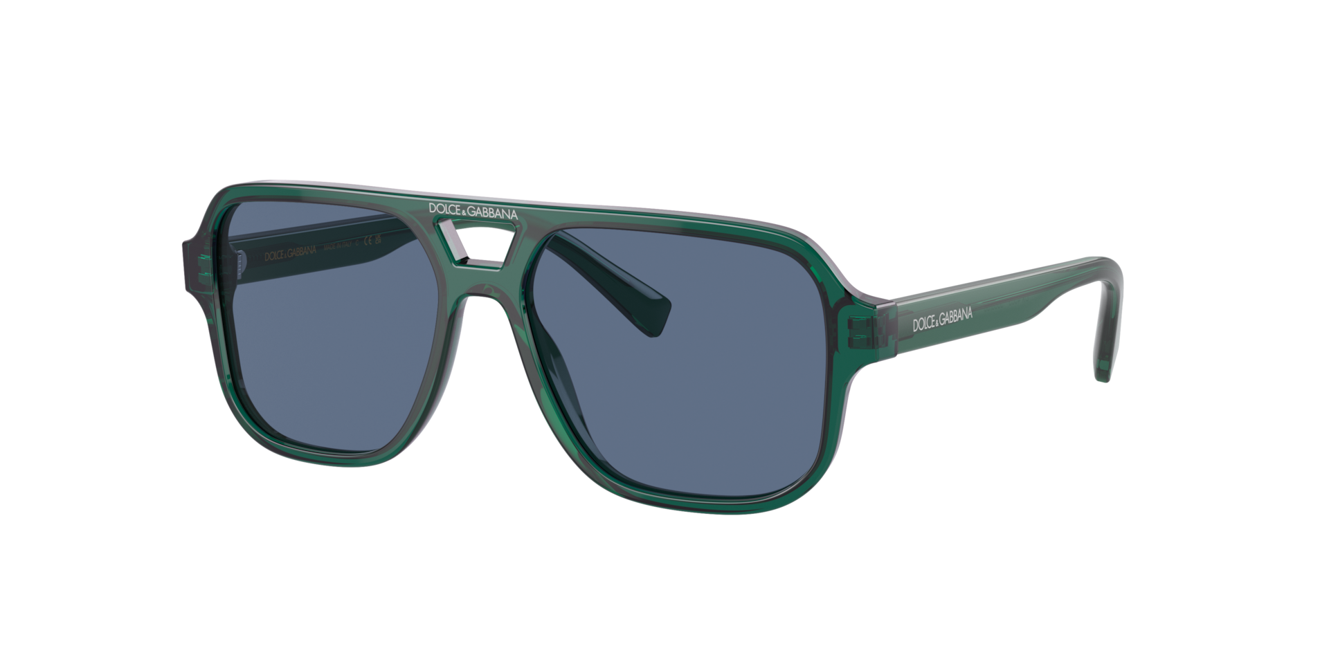 Dolce&Gabbana Unisex Sunglass DX4003 Kids - Rahmenfarbe: Grün, Linsenfarbe: Dunkelblau