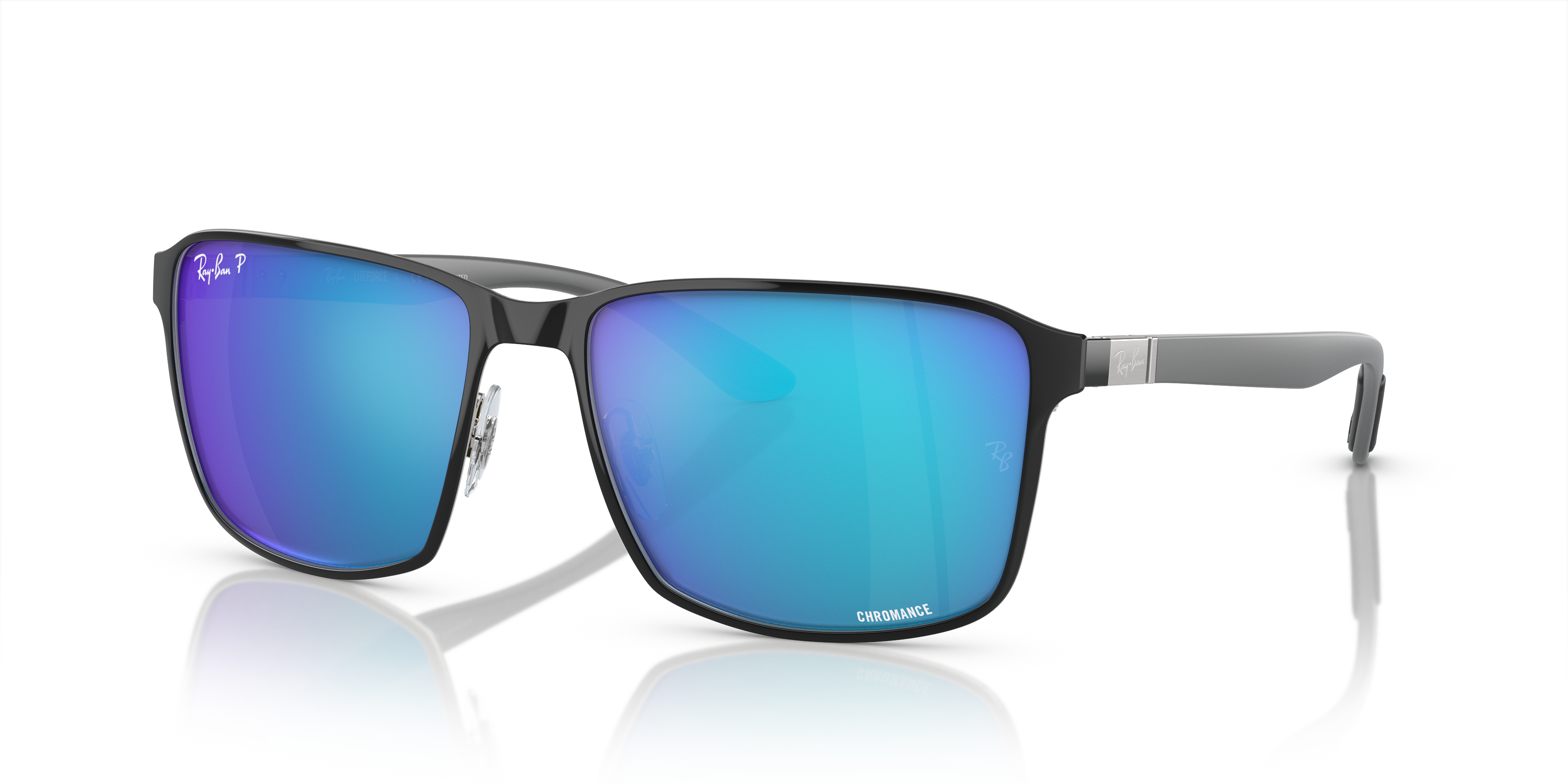 Ray-Ban RB3721 Polarized+ Lenses XXL (59 - 17) with Blue lenses