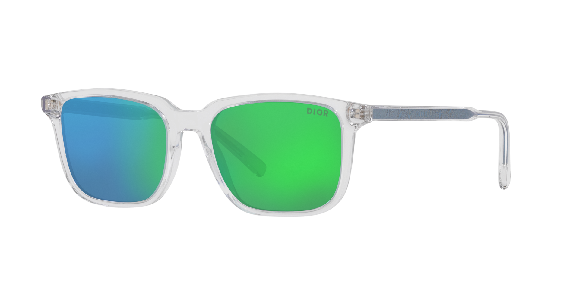 DIOR Homme Sunglass Indior S1I - Couleur du Monture Gris Cristal Couleur de Lentille Bleu 350 €