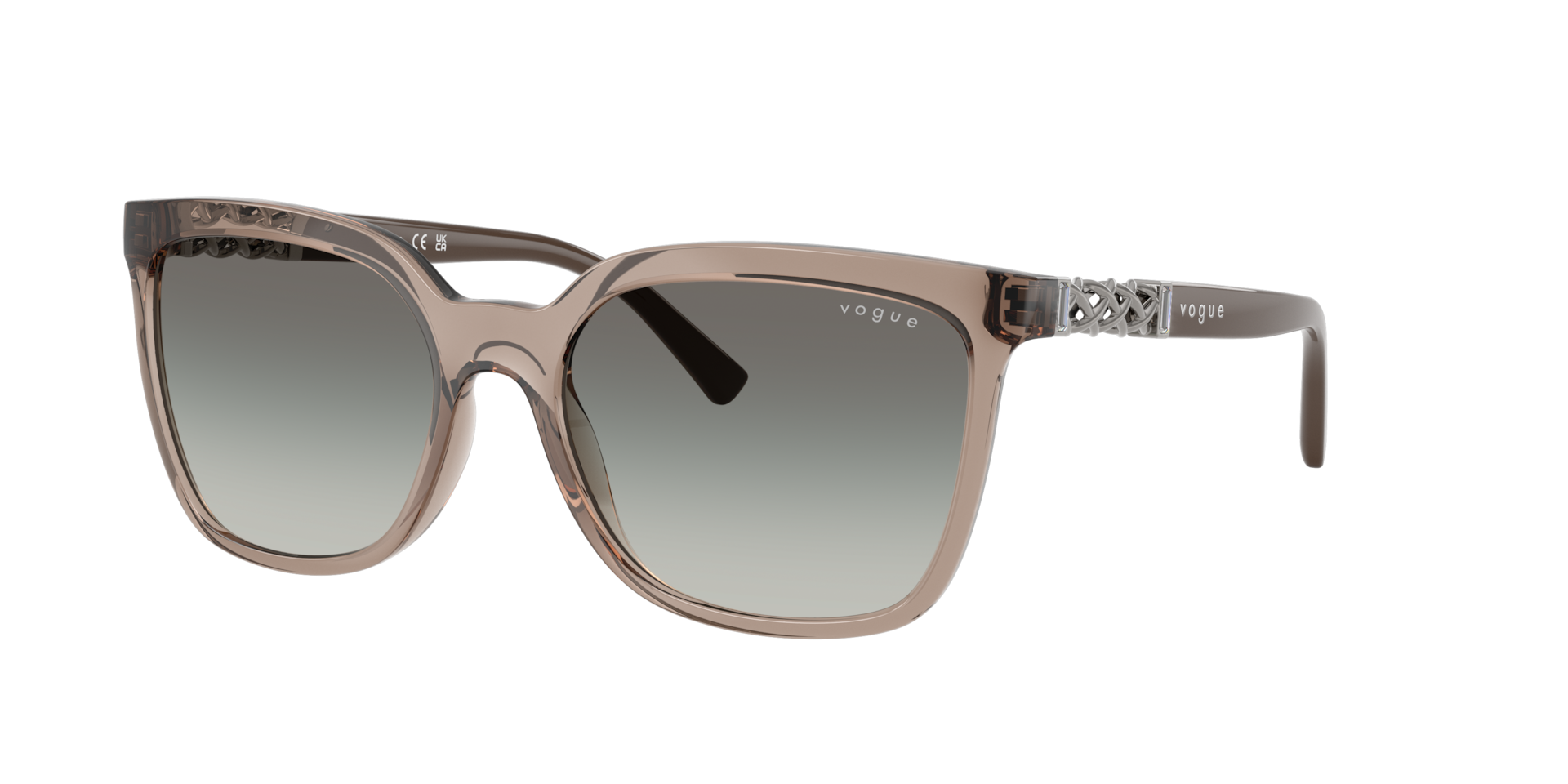 Vogue Eyewear Woman Sunglass VO5633SB -  Frame color: Transparent Brown, Lens color: Gradient Grey