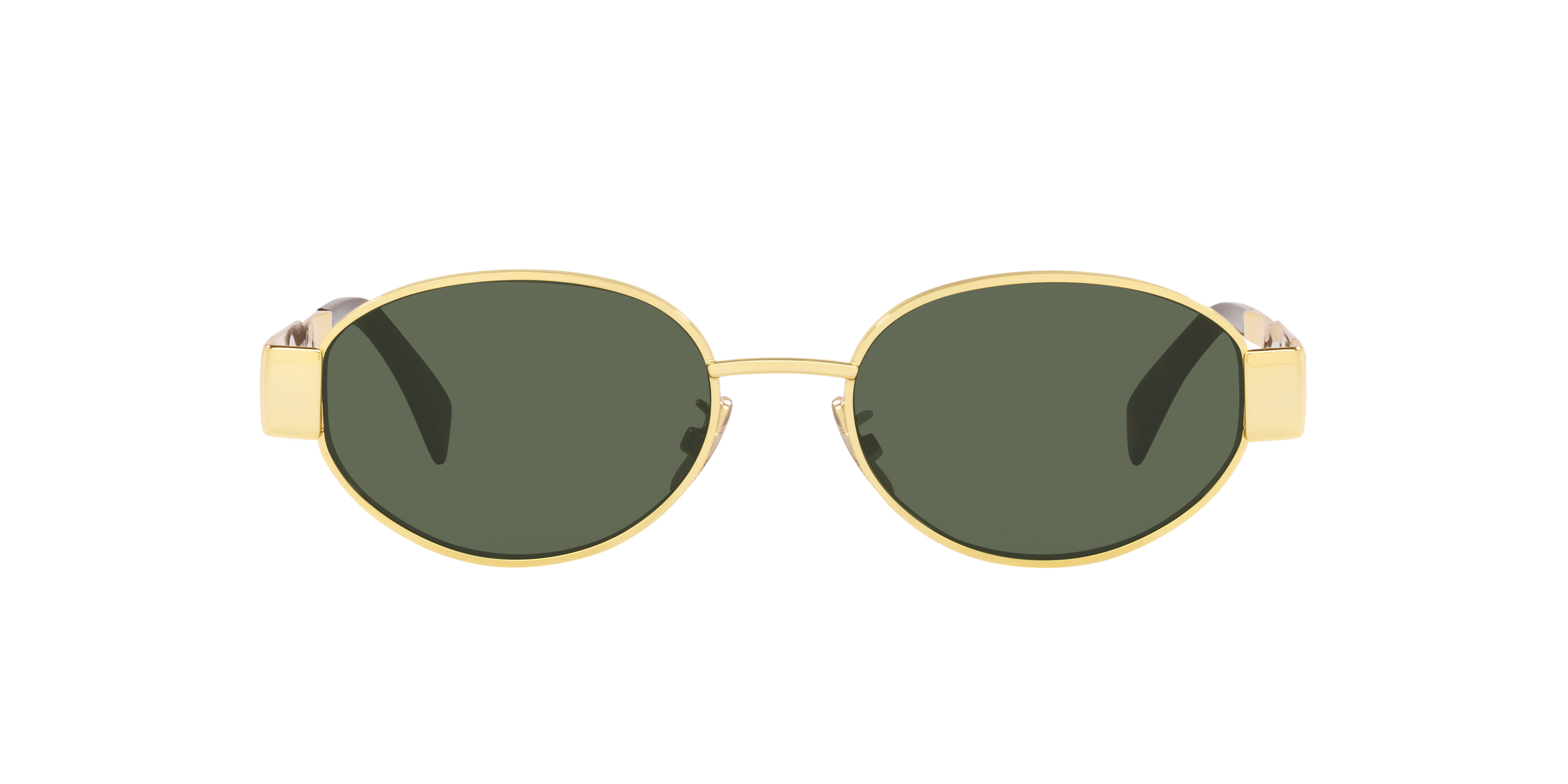 Celine CL40235U S (54 - 18) with Green lenses and Gold frame