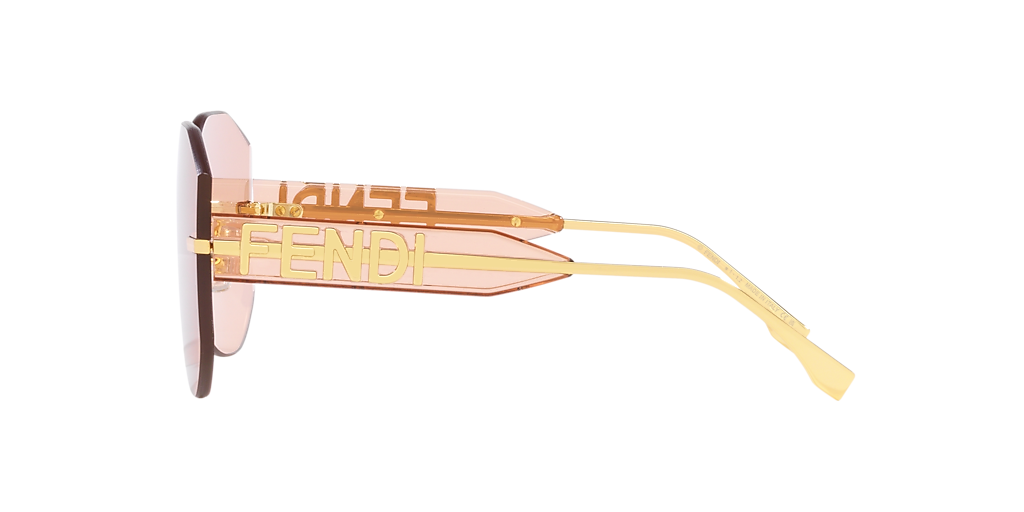 Fendi FE40067U XL (99 - 199) with Pink lenses and Gold frame
