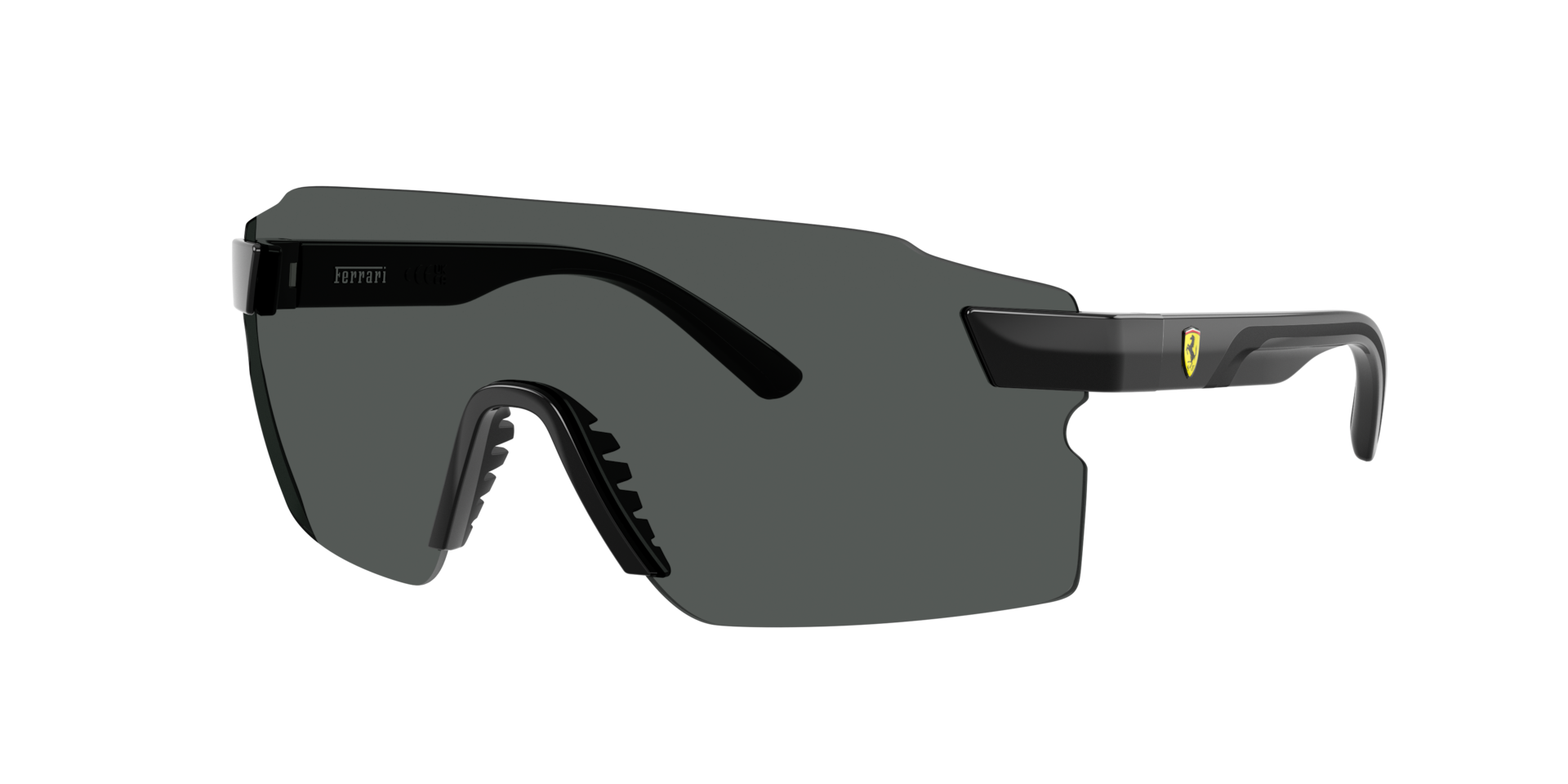 Scuderia Ferrari Man Sunglass FZ6024U -  Frame color: Shiny Black, Lens color: Polarized Dark Grey