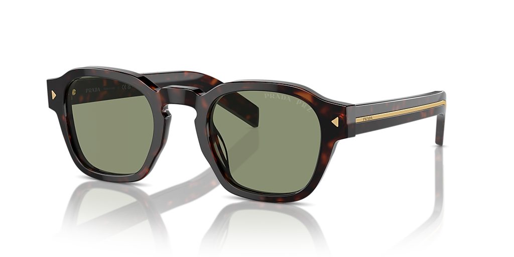 Prada PR A16S M (49 - 24) with Green lenses and Tortoise frame
