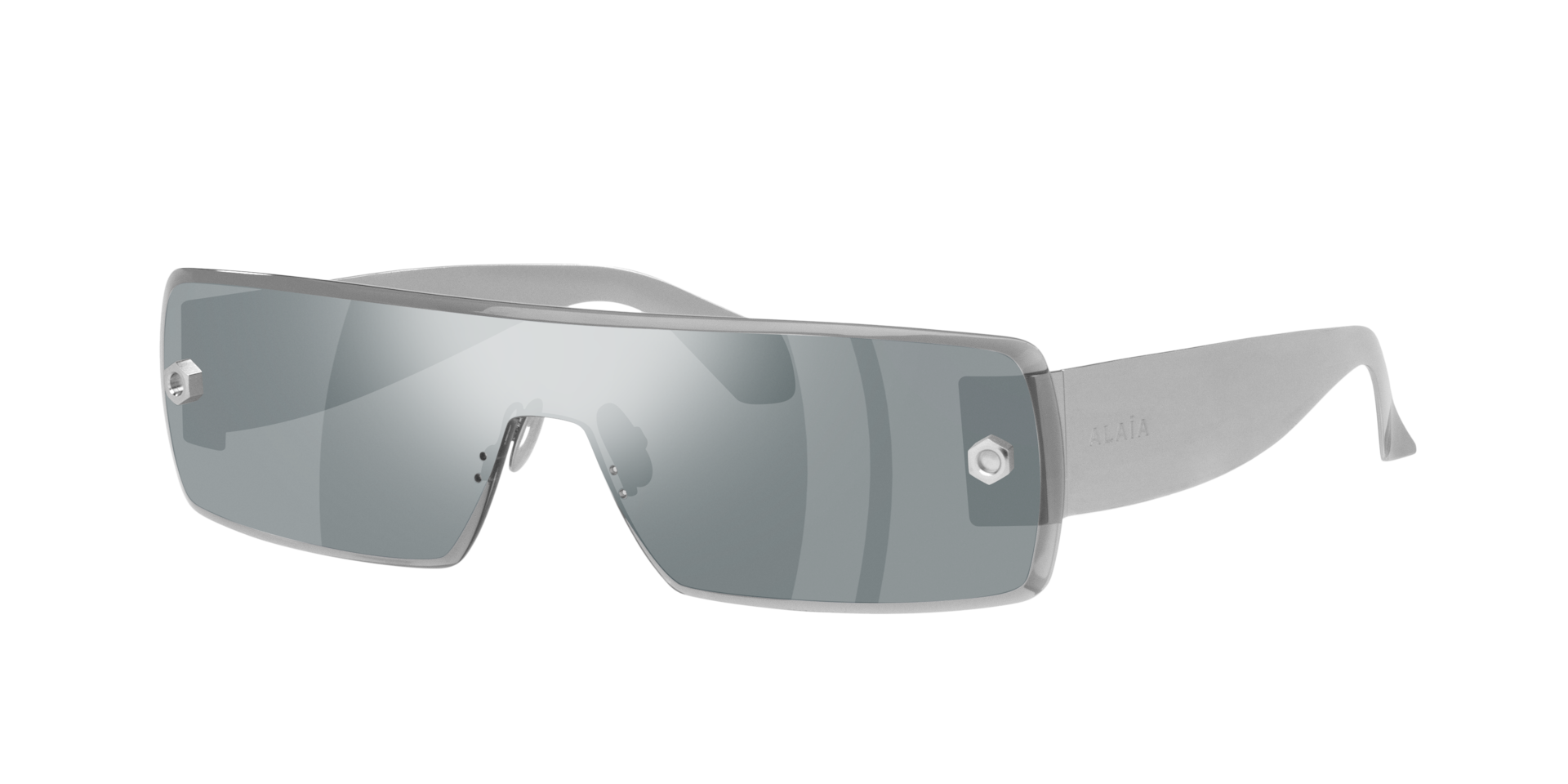 Alaia Femme Sunglass AA0083S - Couleur du Monture Argent Couleur de Lentille Argent effet miroir 500 €