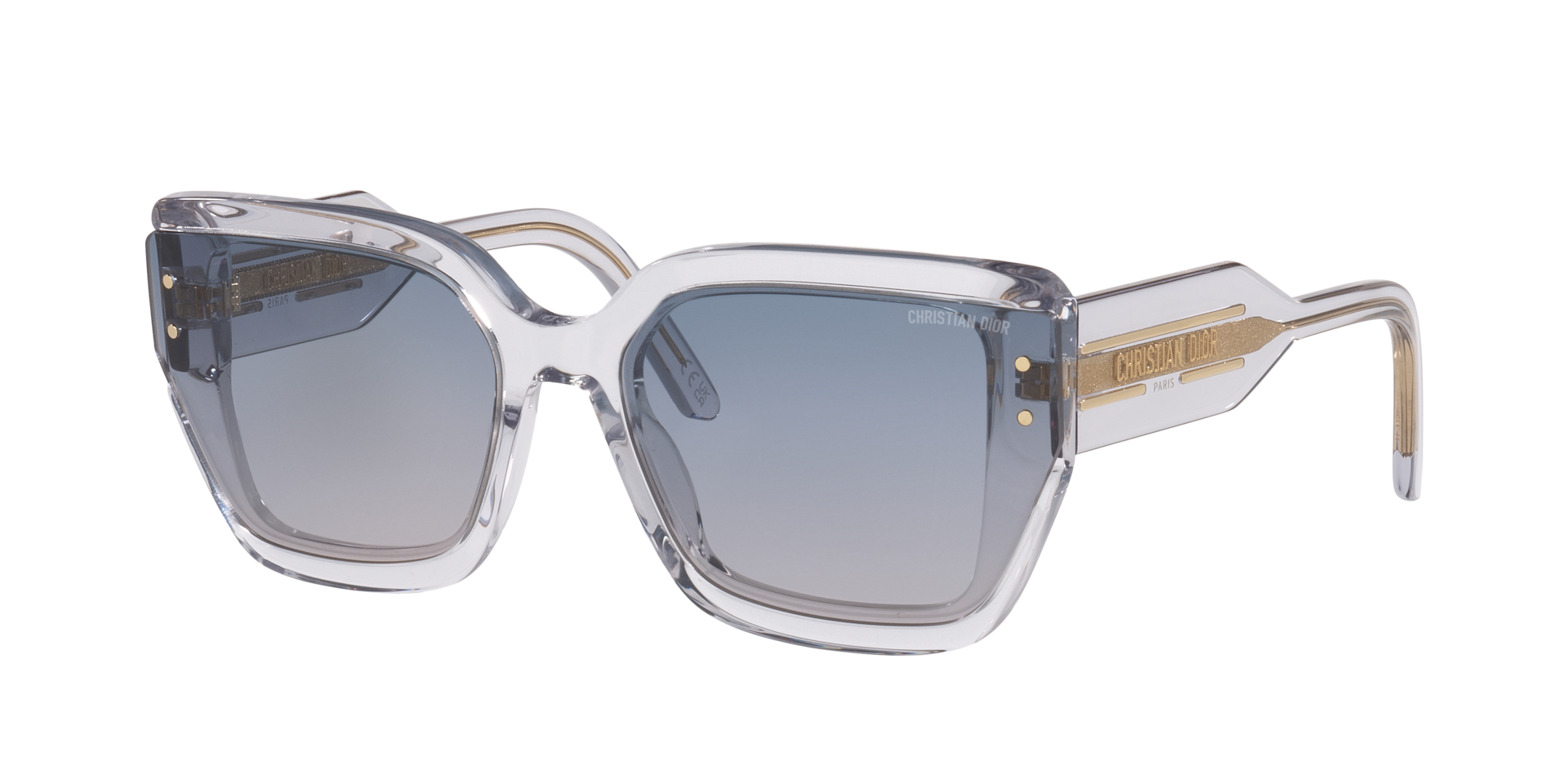 DIOR Woman Sunglass Diorsignature S14I -  Frame color: Grey, Lens color: Green Gradient