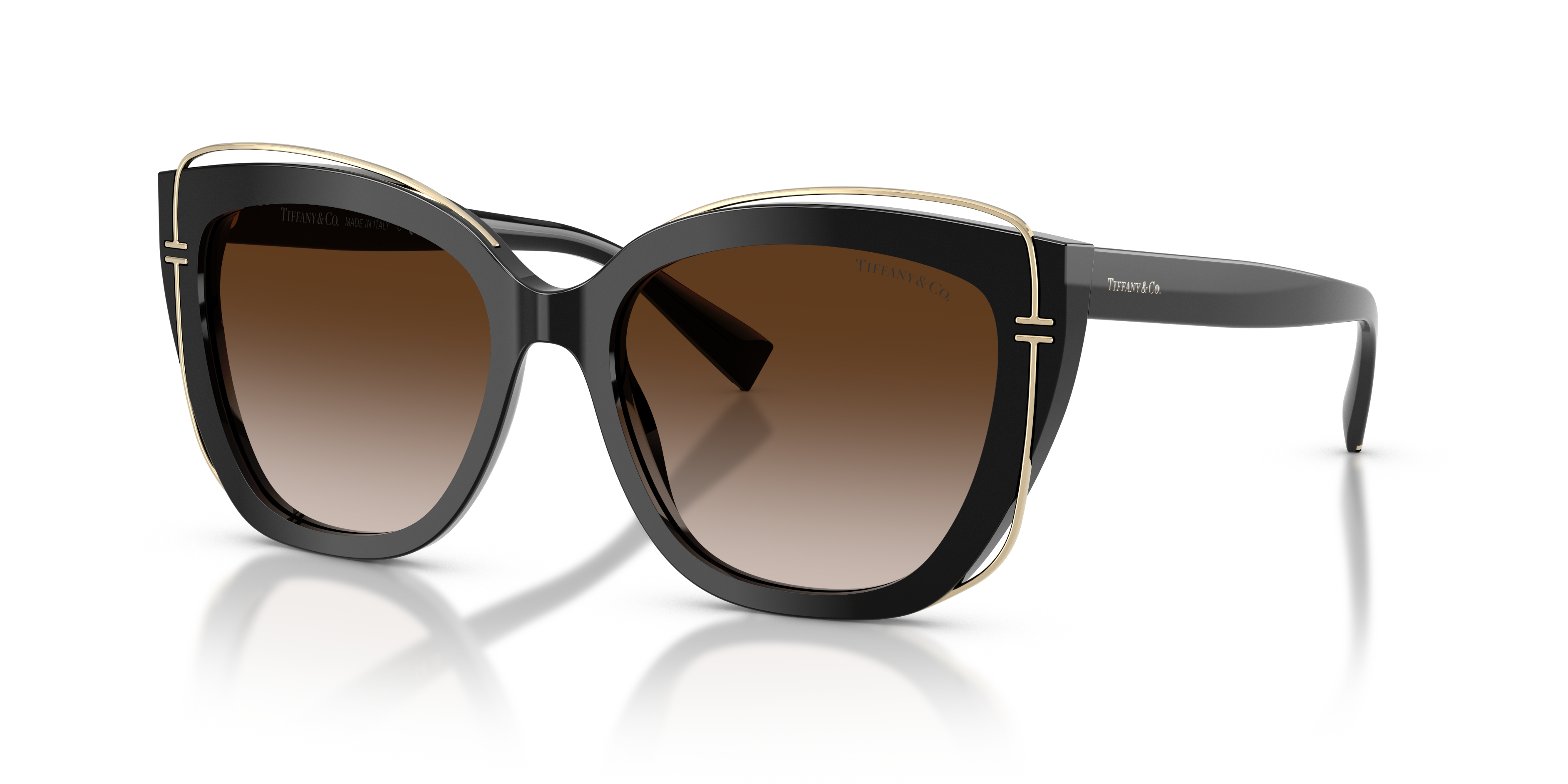 Tiffany & Co. TF4148 M (54 - 17) with Brown lenses and Black frame