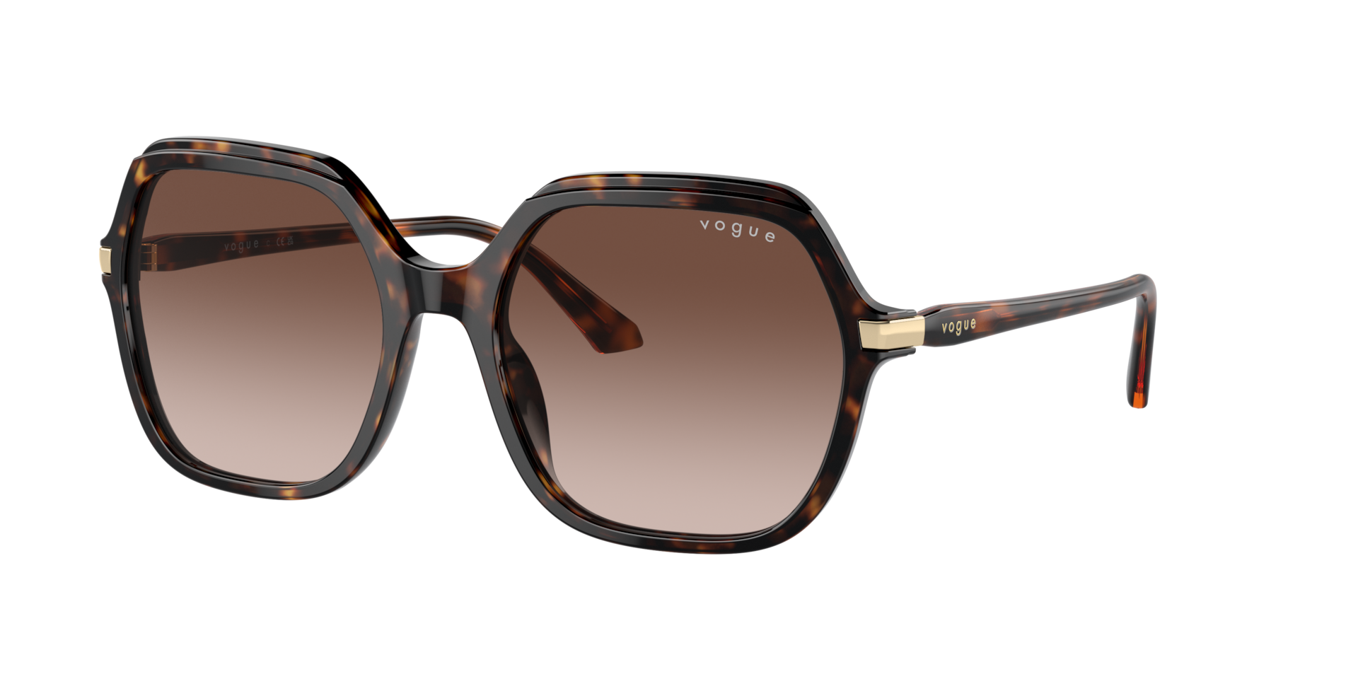 Vogue Eyewear Woman Sunglass VO5561S - Frame color: Dark Havana, Lens color: Gradient Brown