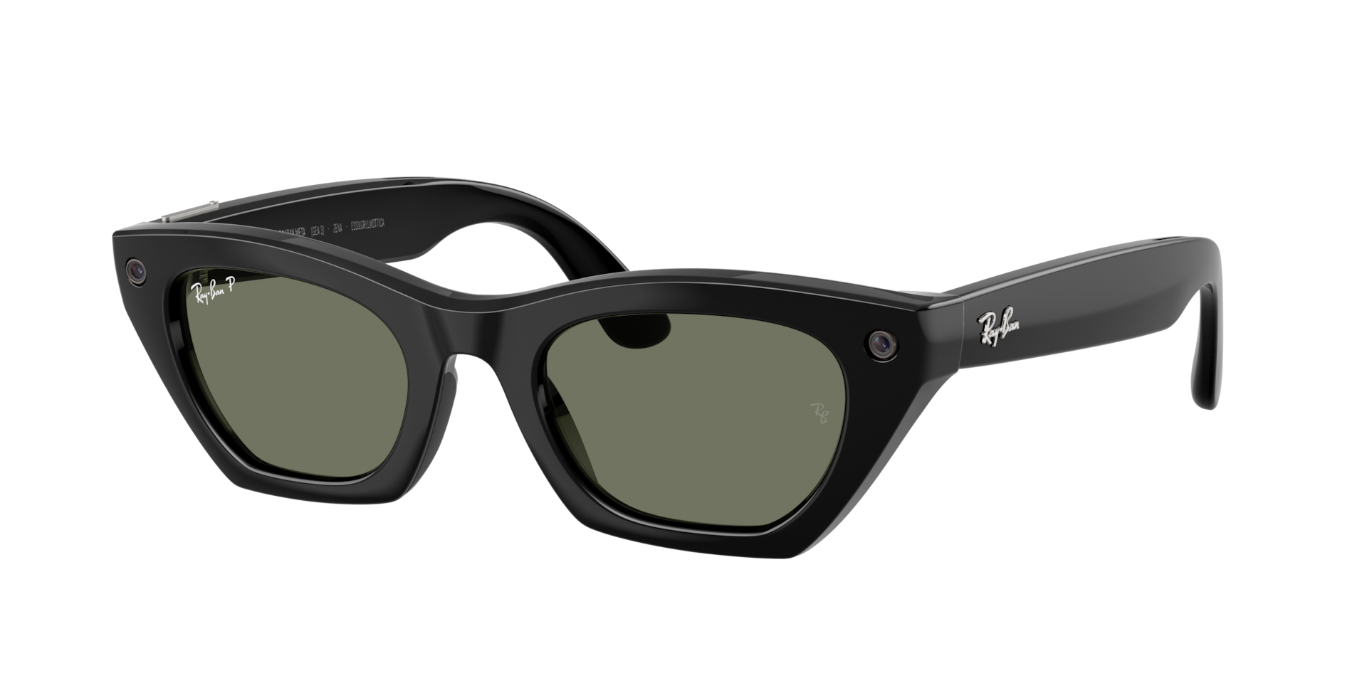 RayBan Unisex RayBan Meta Gen 3 Zena Frame color Black Lens color Green Polarized