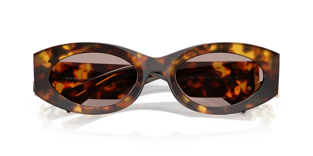 Miu Miu MU 11WS XL (54 - 21) with Violet lenses and Tortoise frame