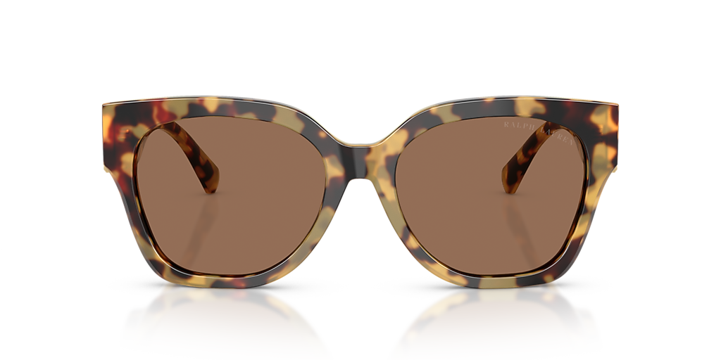 RALPH LAUREN Tortoiseshell Sunglasses Ivory Ribbon Mongram Temple 7585/S Ralph Lauren | Accessories | Ralph Lauren Brown Tortoise  main image 4
