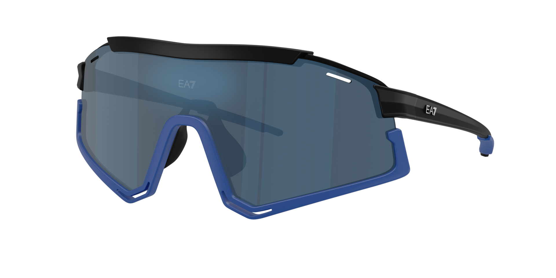 EA7 Man Sunglass Q74006 -  Frame color: Black/Blue, Lens color: Dark Blue Mirror Blue