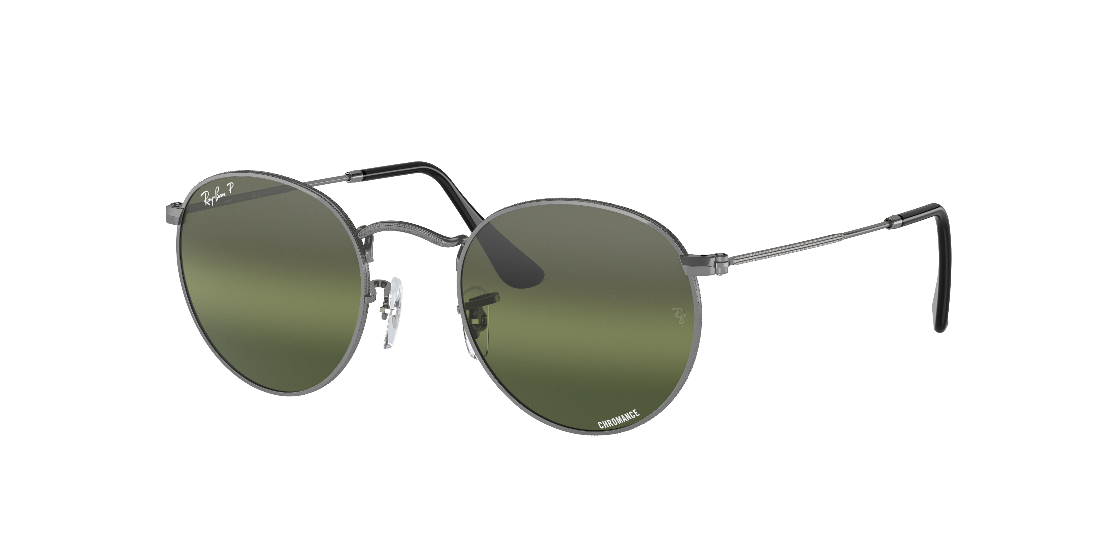 Ray-Ban Round Metal Polarized+ Lenses L (53 - 21) with Green