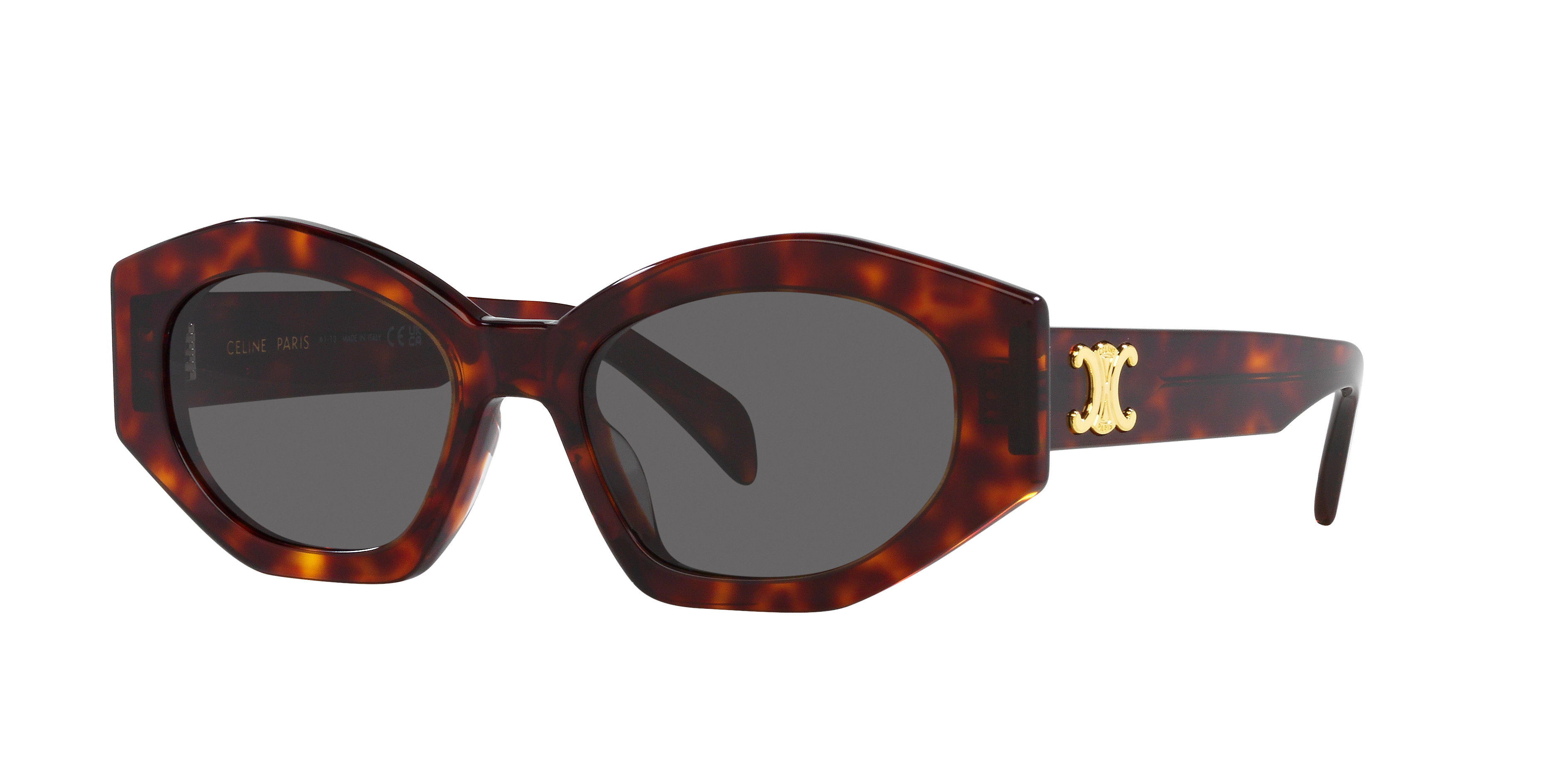 Celine CL40238U XL (55 - 19) with Blue lenses and Tortoise frame