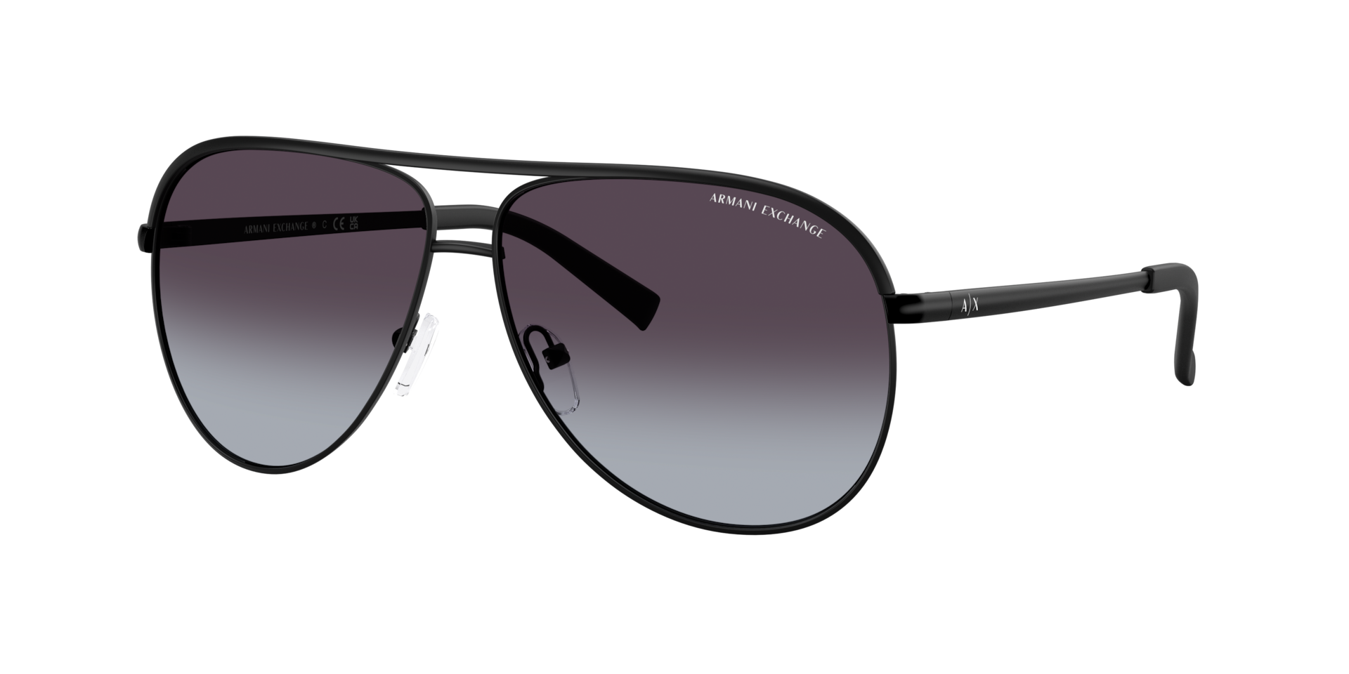 Armani Exchange AX2002 L (61 - 12) with Grey lenses and Black