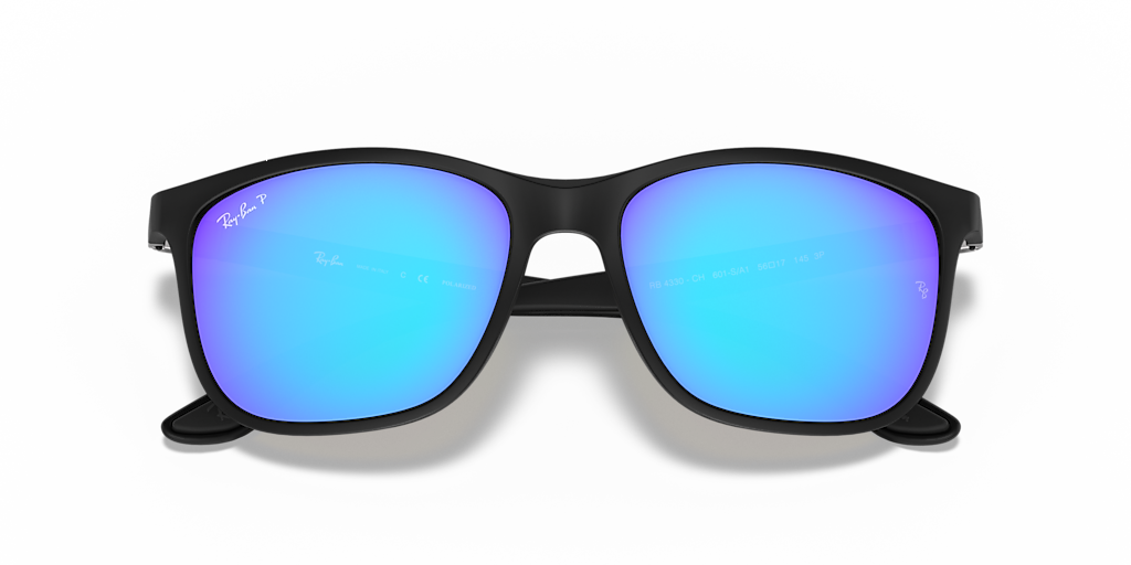Ray-Ban RB4330 Polarized+ Lenses XL (56 - 17) with Blue lenses and