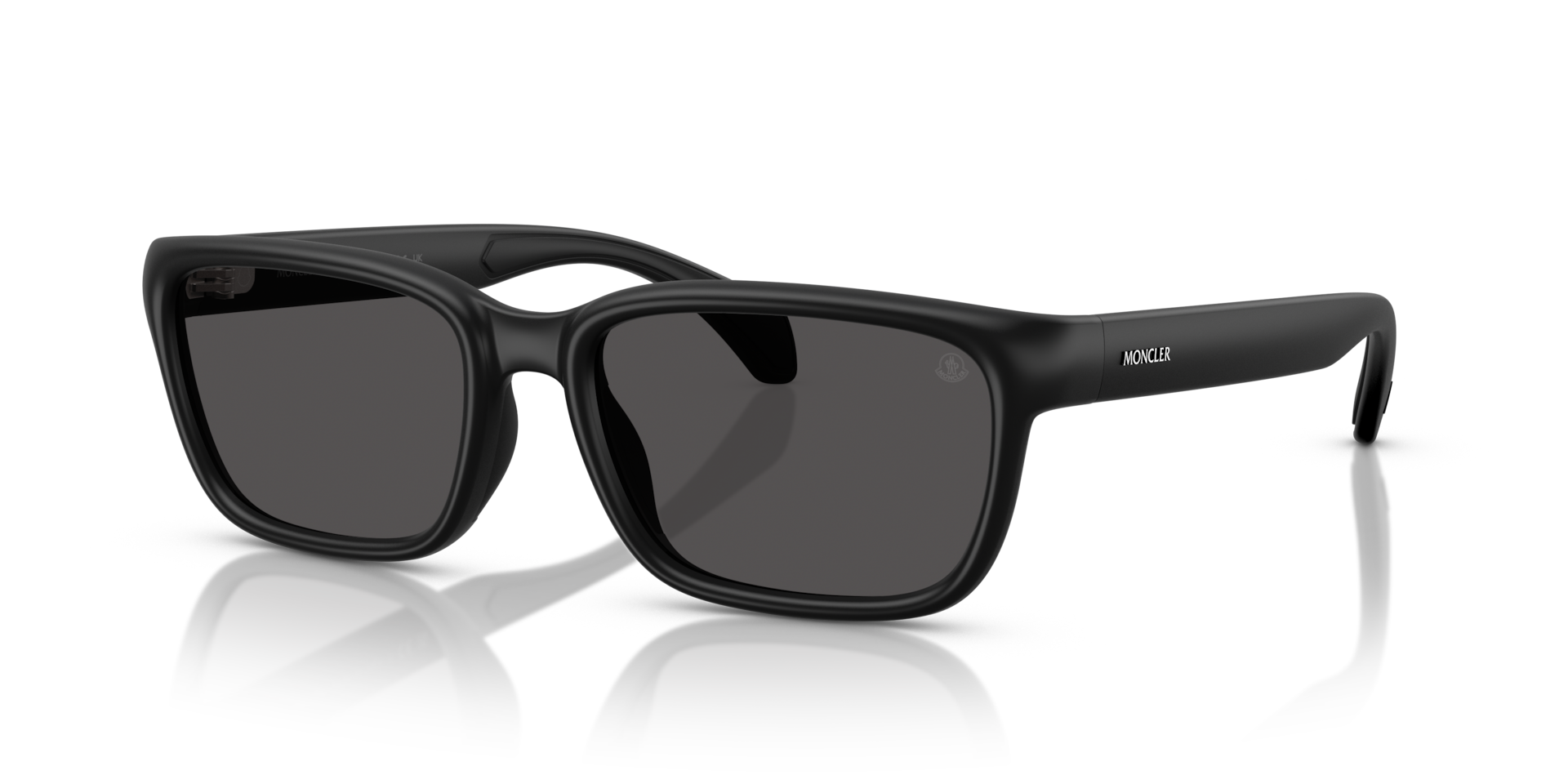 Moncler ME8002 Slicka M (55 - 18) with Grey lenses and Black frame
