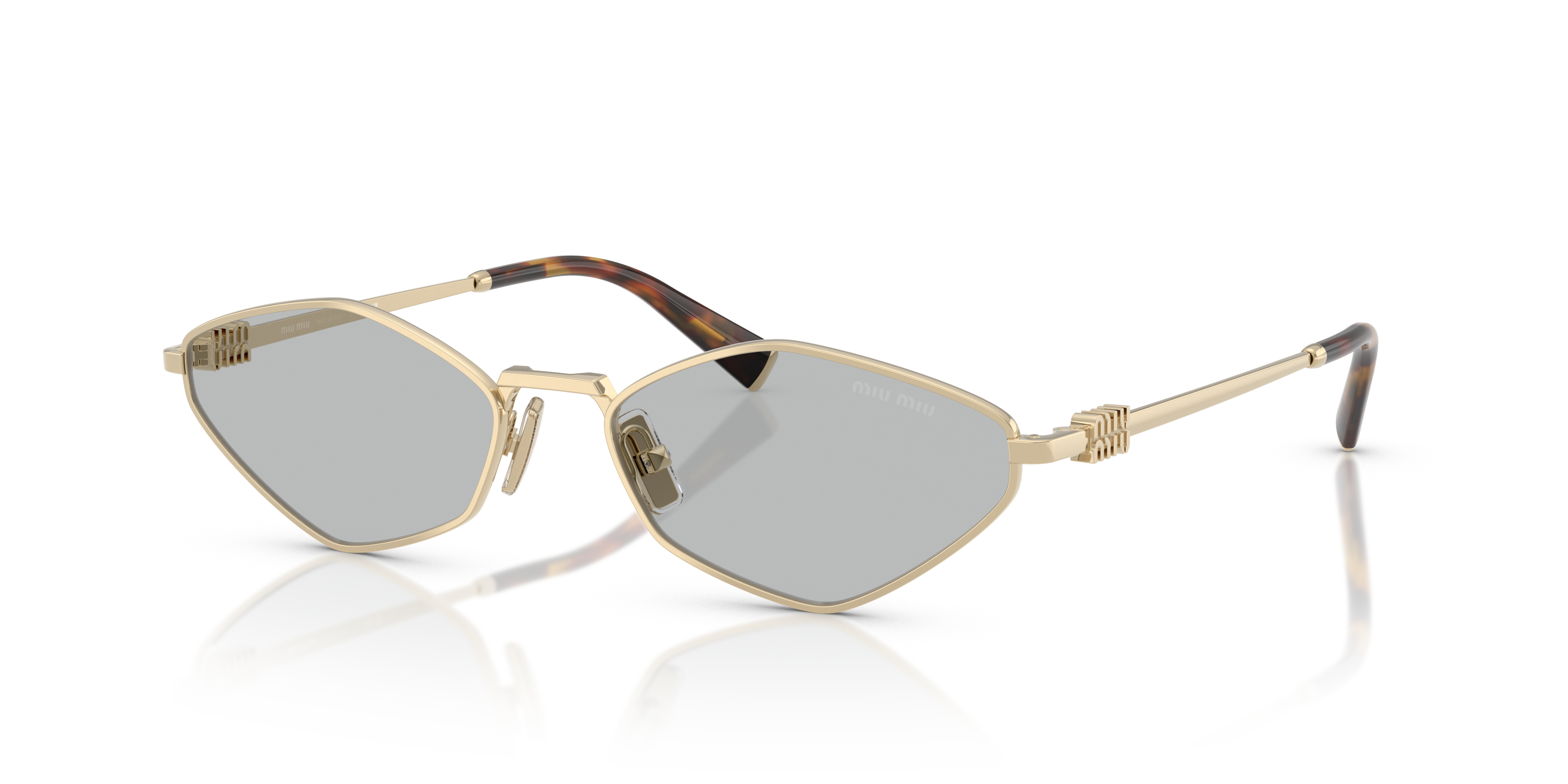 Miu Miu MU 56ZS L (56 - 17) with Grey lenses and Gold frame